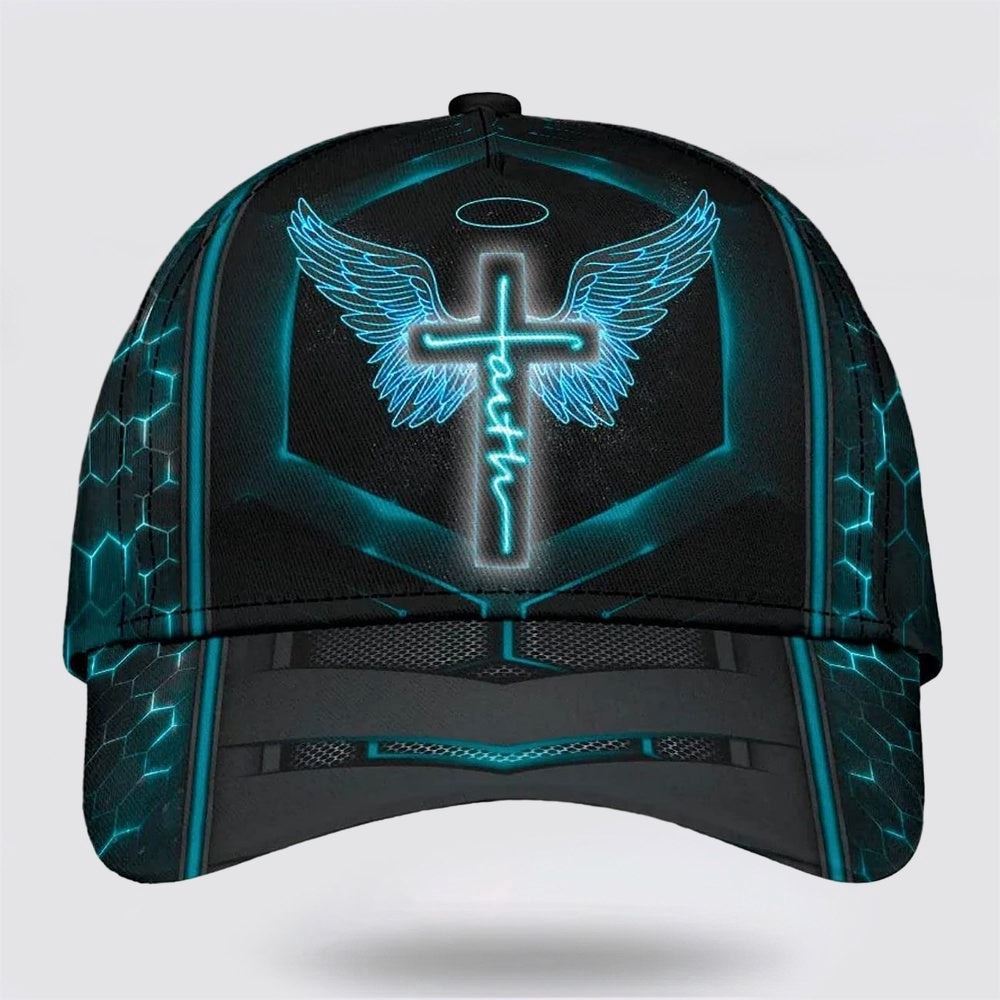 Adeenyc Faith Wing Baseball Cap, Christian Baseball Cap, Religious Cap, Christian Hat Trucker Hats Custom Hats Gifts For Men & Women