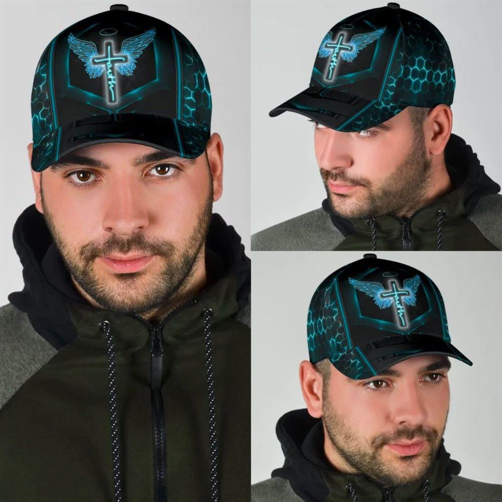Adeenyc Faith Wing Baseball Cap, Christian Baseball Cap, Religious Cap, Christian Hat Trucker Hats Custom Hats Gifts For Men & Women