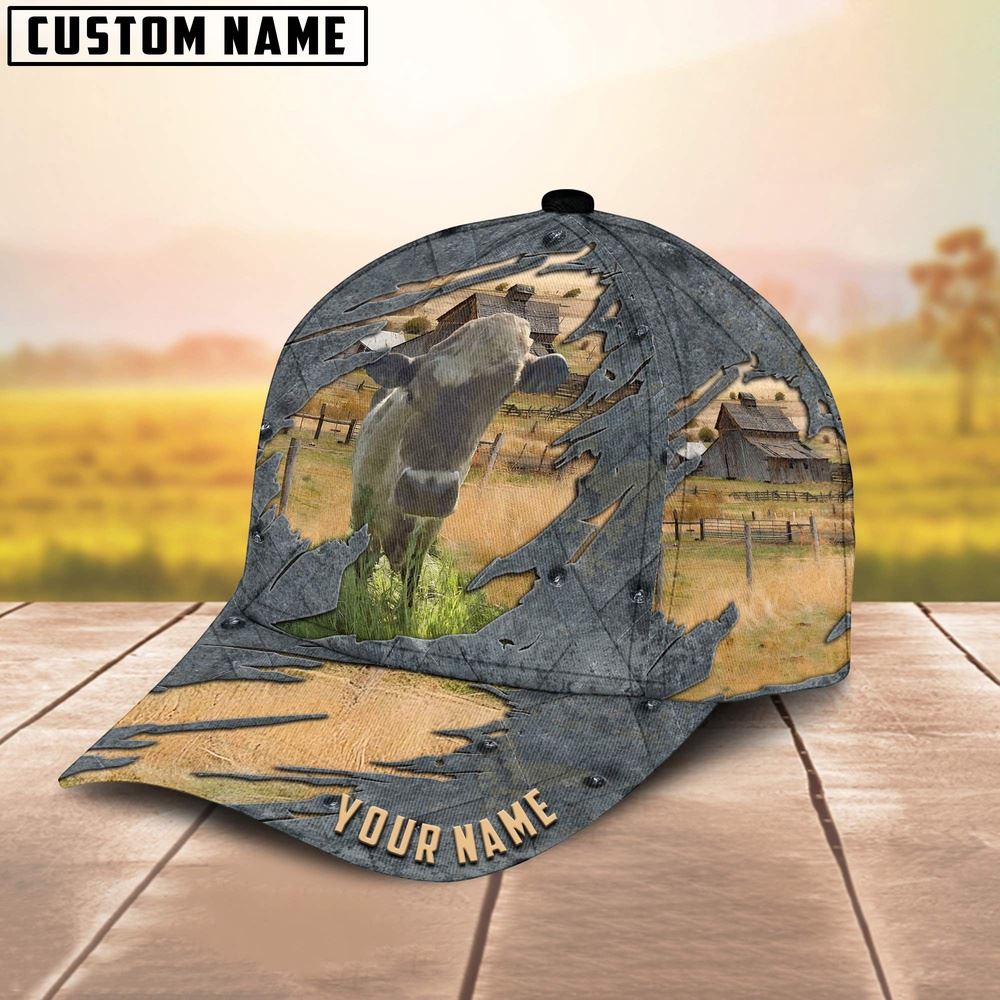 Adeenyc Farm Keune Customized Name Cap, Farm Cap, Farmer Baseball Cap, Cow Cap, Cow Gift, Farm Animal Hat Trucker Hats Custom Hats Gifts For Men & Women