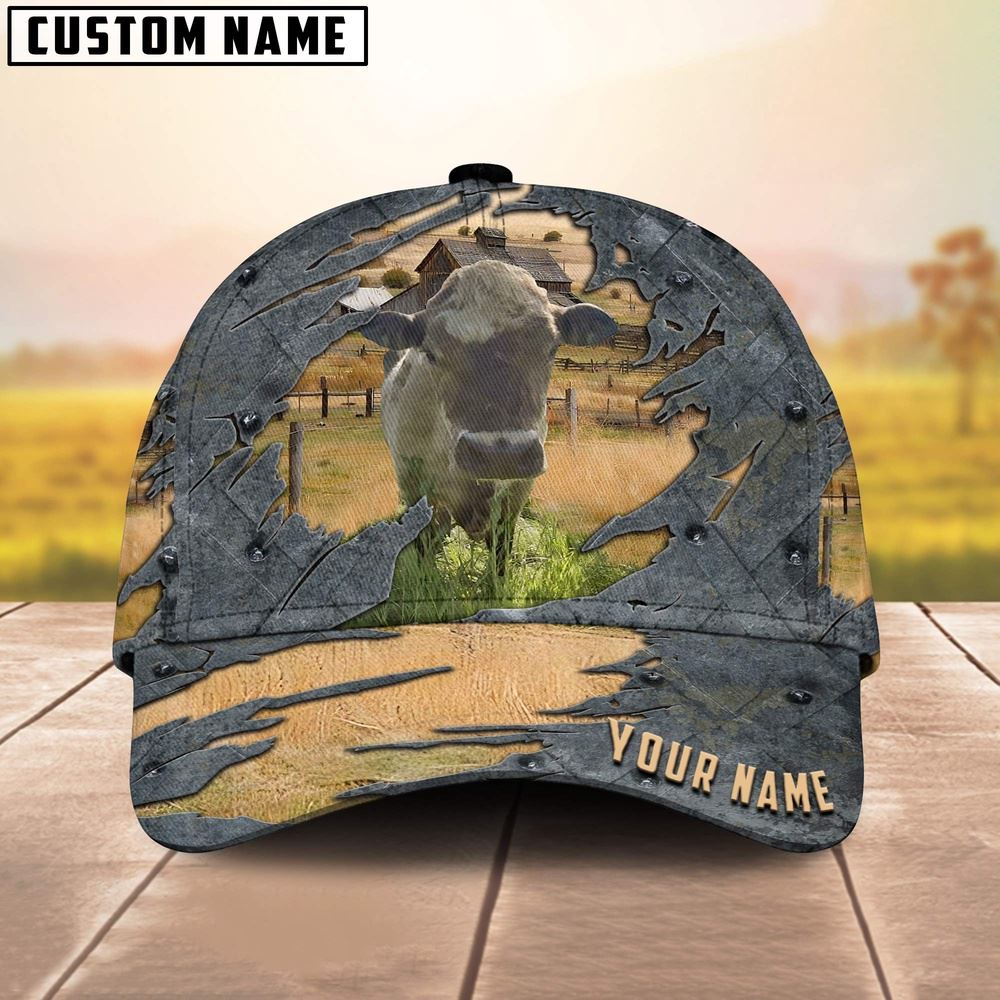Adeenyc Farm Keune Customized Name Cap, Farm Cap, Farmer Baseball Cap, Cow Cap, Cow Gift, Farm Animal Hat Trucker Hats Custom Hats Gifts For Men & Women