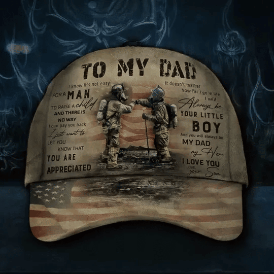 Adeenyc Father's Day Baseball Classic Cap, Cool Gift Idea For Veteran Dad Trucker Hats Custom Hats Gifts For Men & Women