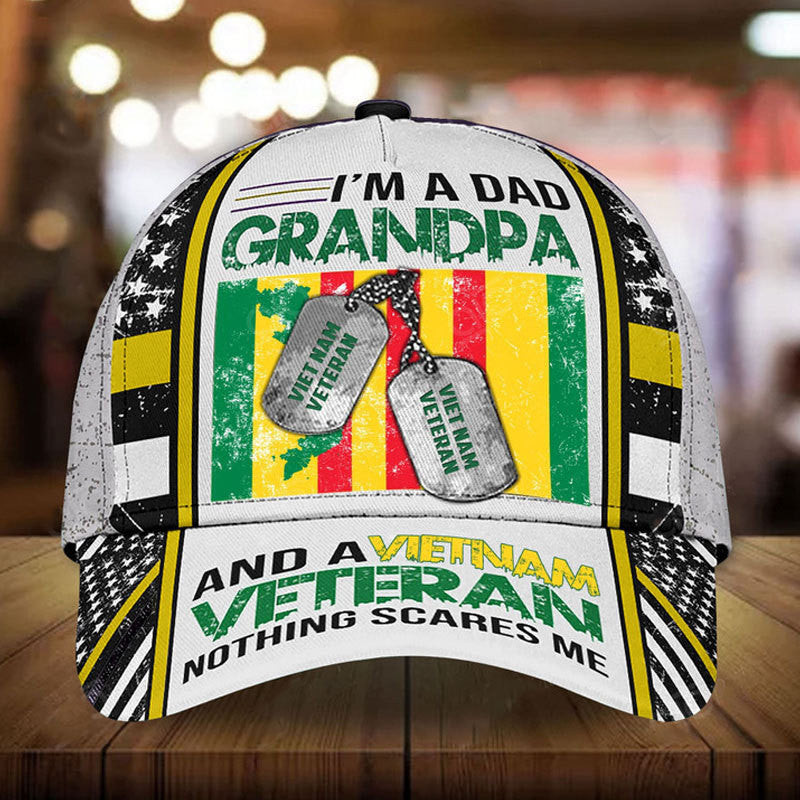 Adeenyc Father's Day Baseball Classic Cap, Cool Gift Idea For Veteran Dad Trucker Hats Custom Hats Gifts For Men & Women