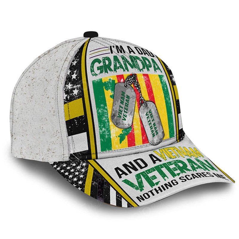 Adeenyc Father's Day Baseball Classic Cap, Cool Gift Idea For Veteran Dad Trucker Hats Custom Hats Gifts For Men & Women
