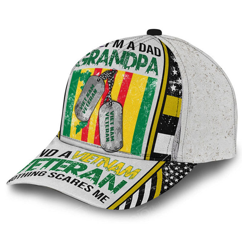 Adeenyc Father's Day Baseball Classic Cap, Cool Gift Idea For Veteran Dad Trucker Hats Custom Hats Gifts For Men & Women