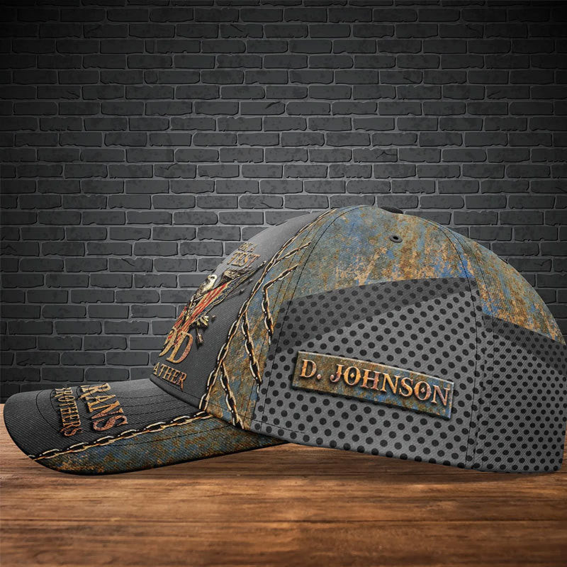 Adeenyc Father's Day Veteran Classic Cap, Gift Idea For Dad Trucker Hats Custom Hats Gifts For Men & Women