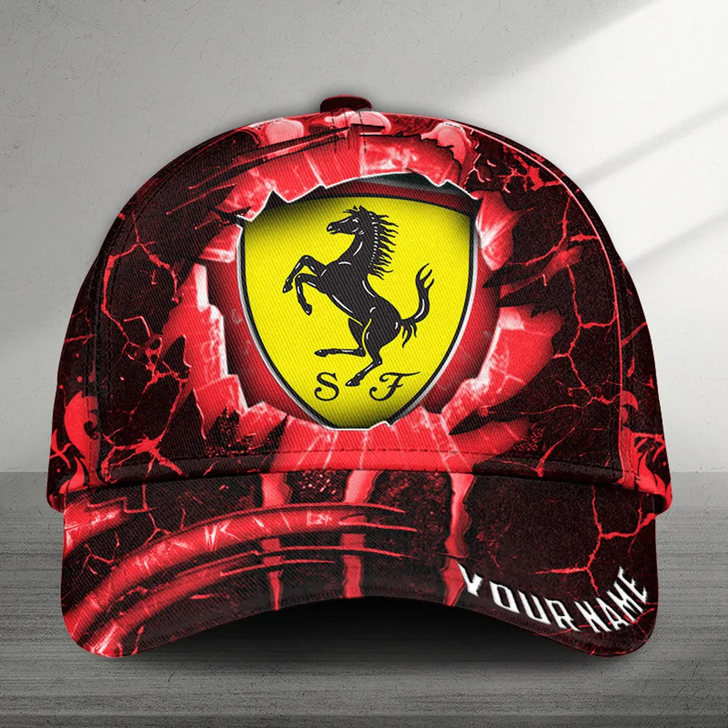 Adeenyc Ferrari Classic Cap, Hat 3d Baseball Cap Classic Hat 