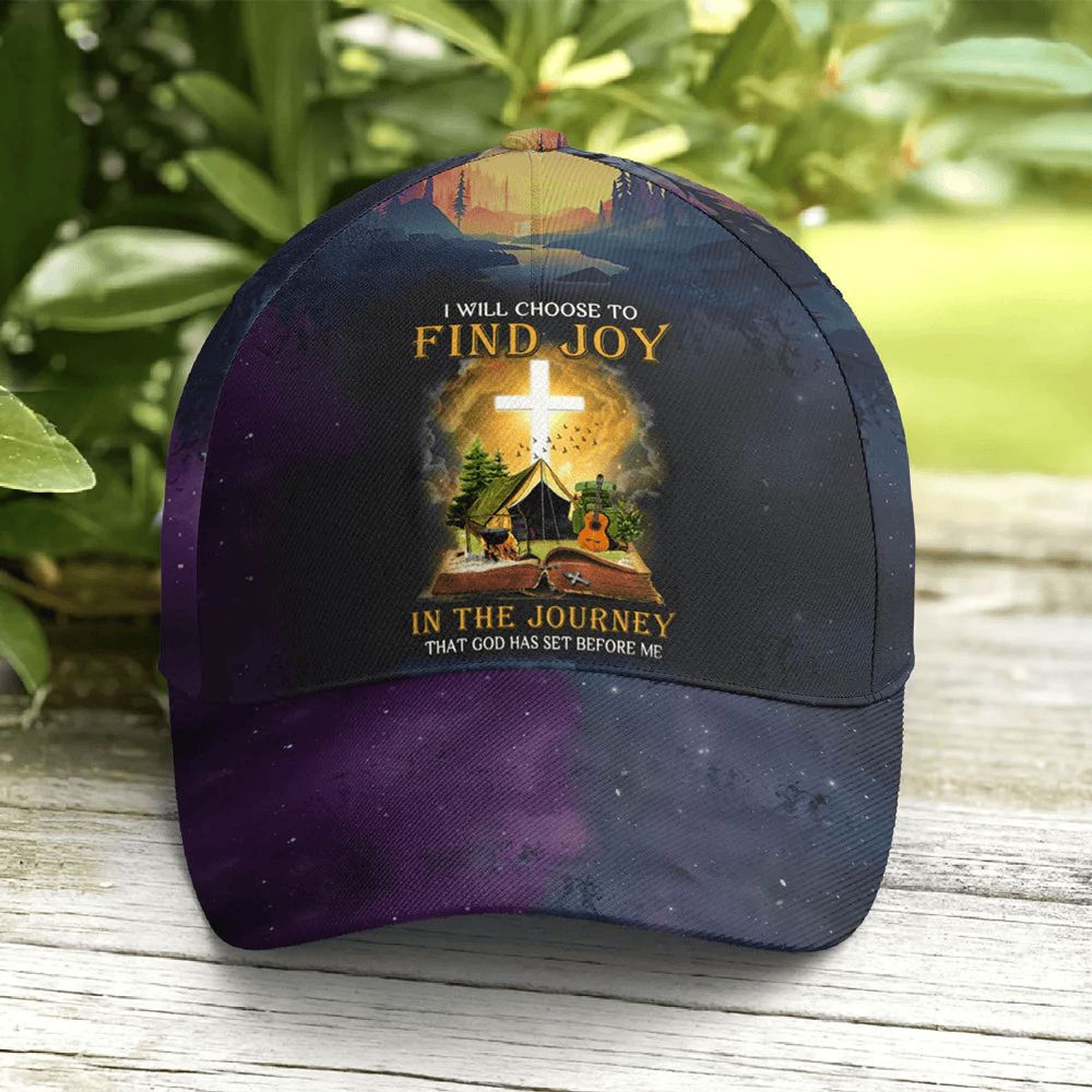 Adeenyc Find Joy In The Journey Baseball Cap All Over Print Trucker Hats Custom Hats Gifts For Men & Women