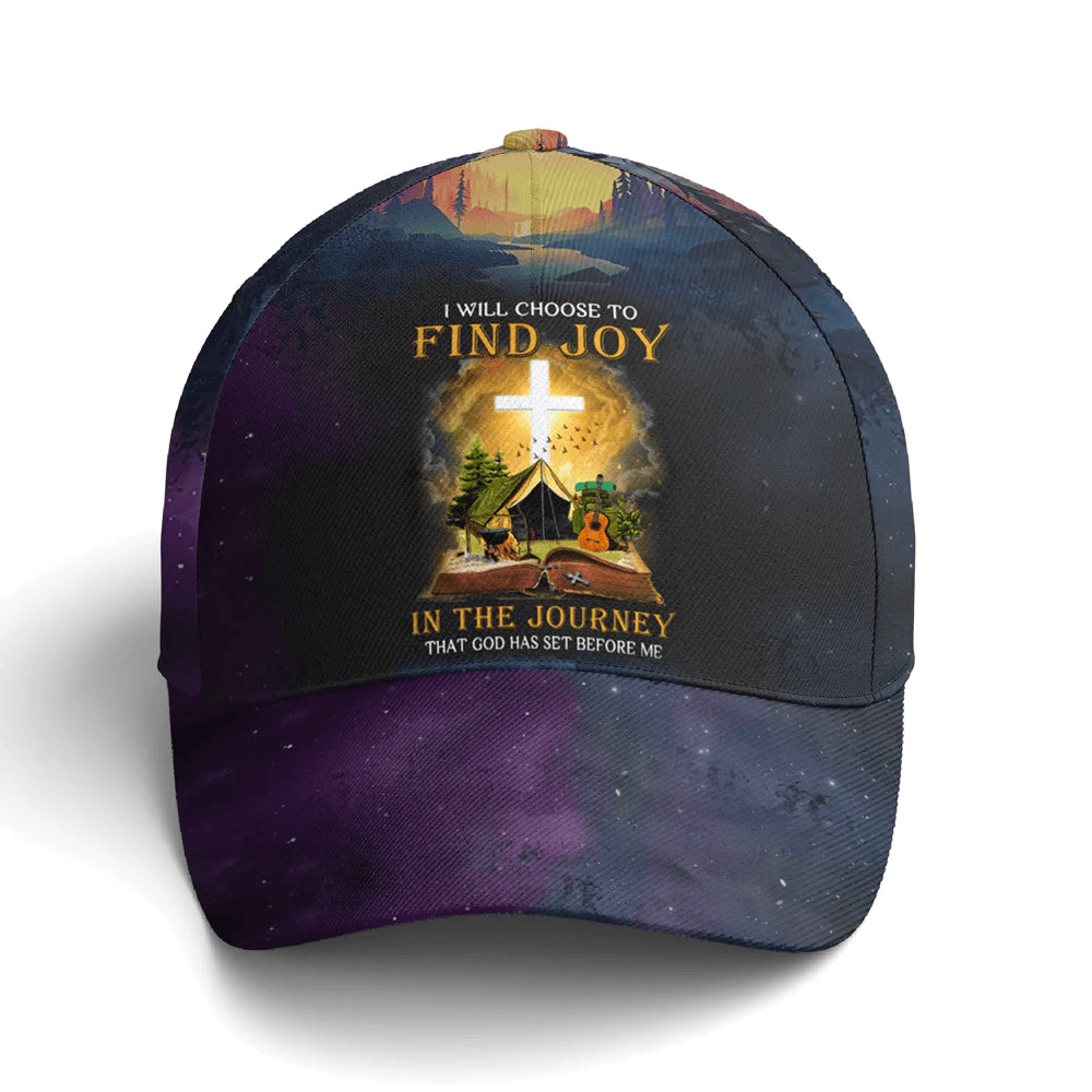 Adeenyc Find Joy In The Journey Baseball Cap All Over Print Trucker Hats Custom Hats Gifts For Men & Women