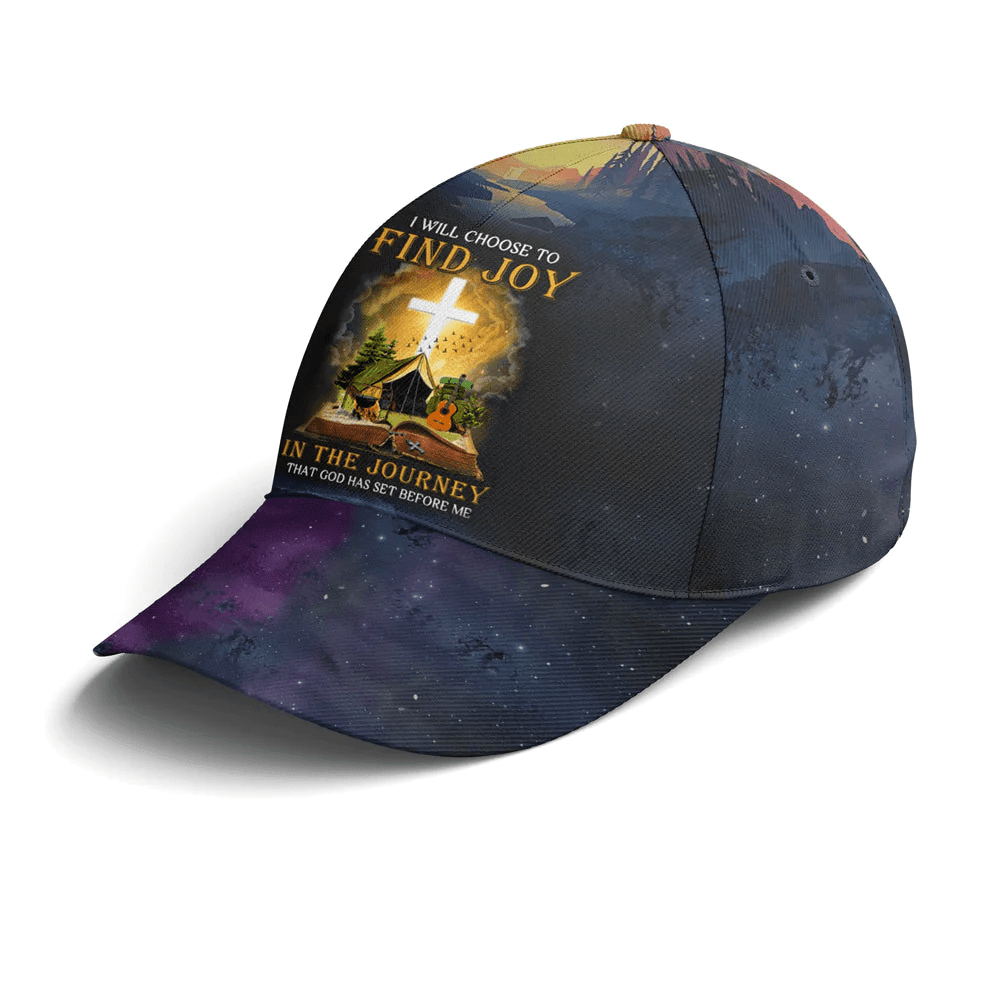 Adeenyc Find Joy In The Journey Baseball Cap All Over Print Trucker Hats Custom Hats Gifts For Men & Women