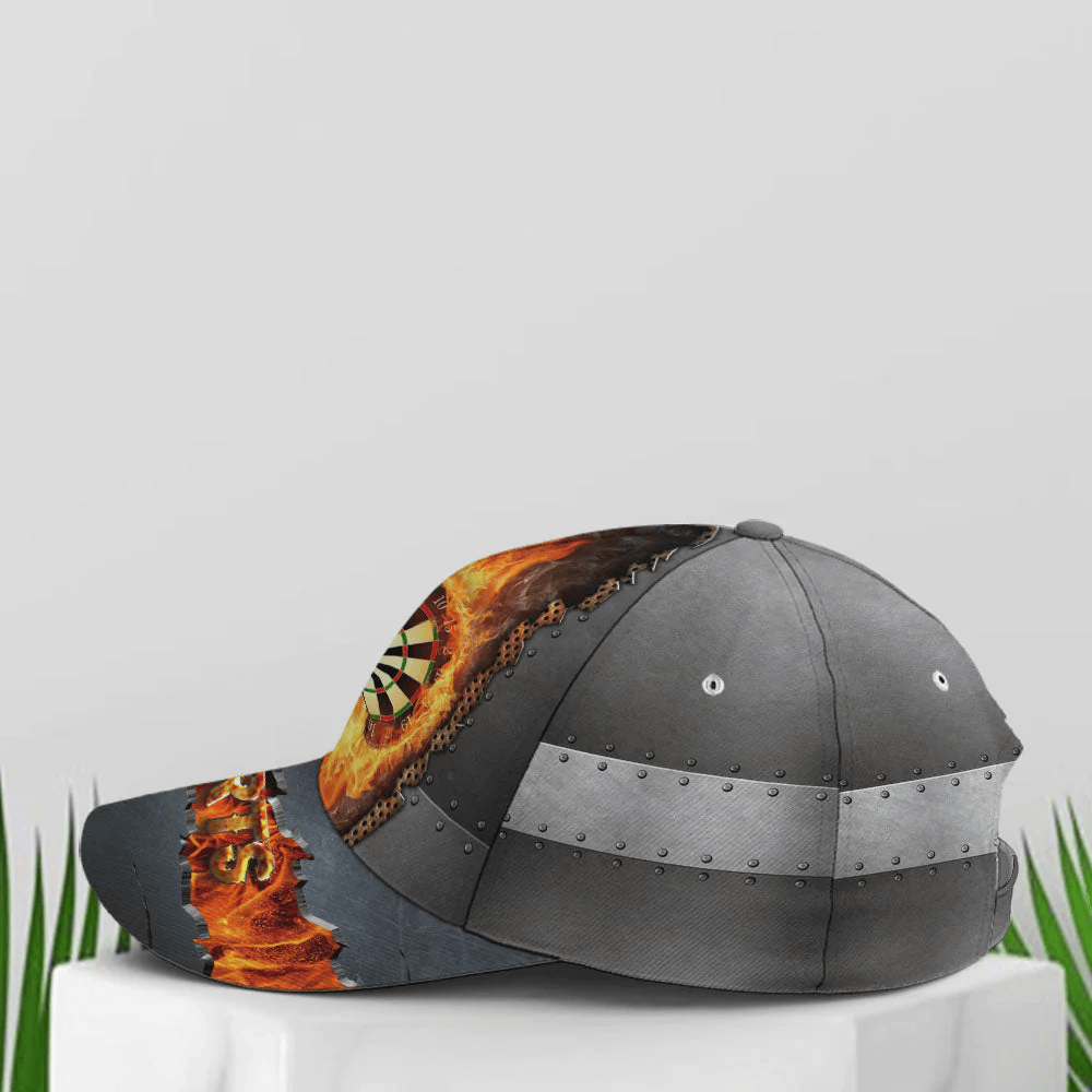 Adeenyc Fire Darts Metallic Style Baseball Cap All Over Print Trucker Hats Custom Hats Gifts For Men & Women