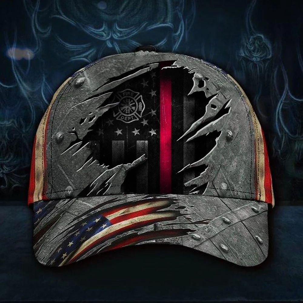 Adeenyc Firefighter Flag American Classic Cap Hat  Proud State Trucker Hats Custom Hats Gifts For Men & Women