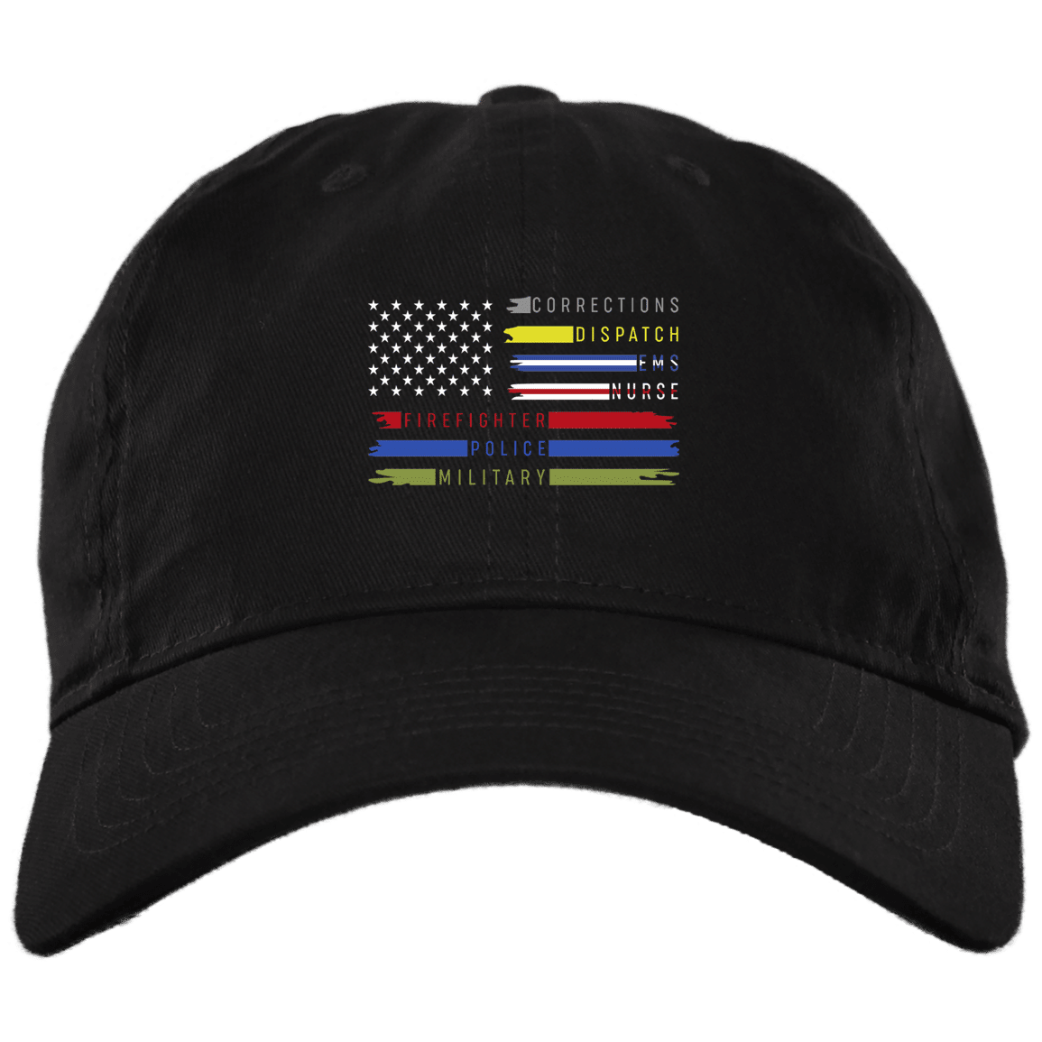 Adeenyc First Responders American Flag Hat Patriotic Flexfit Hat Support Our First Responders Gift Classic Cap Trucker Hats Custom Hats Gifts For Men & Women