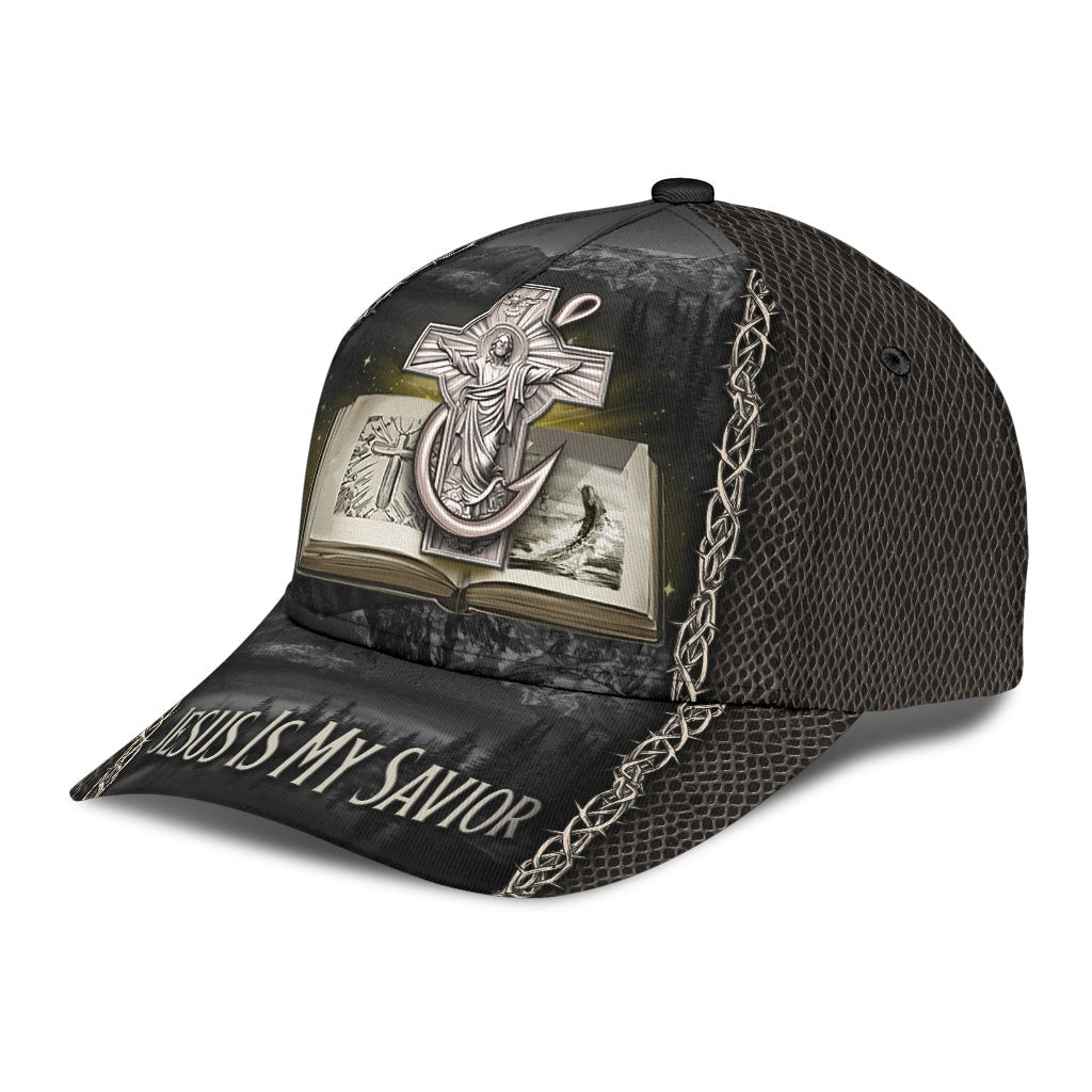 Adeenyc - Fishing Jesus Is My Savior Classic Cap Baseball Hat Trucker Hats Custom Hats Gifts For Men & Women