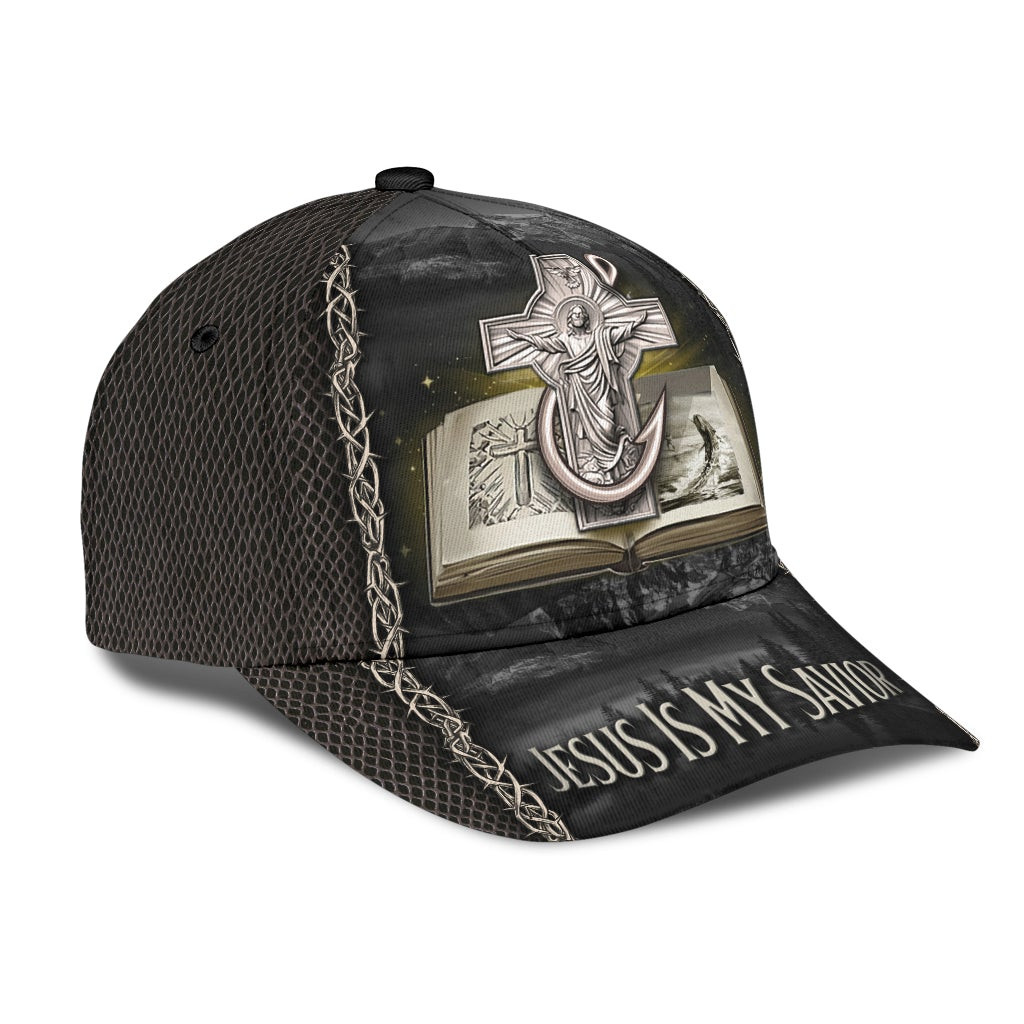 Adeenyc - Fishing Jesus Is My Savior Classic Cap Baseball Hat Trucker Hats Custom Hats Gifts For Men & Women