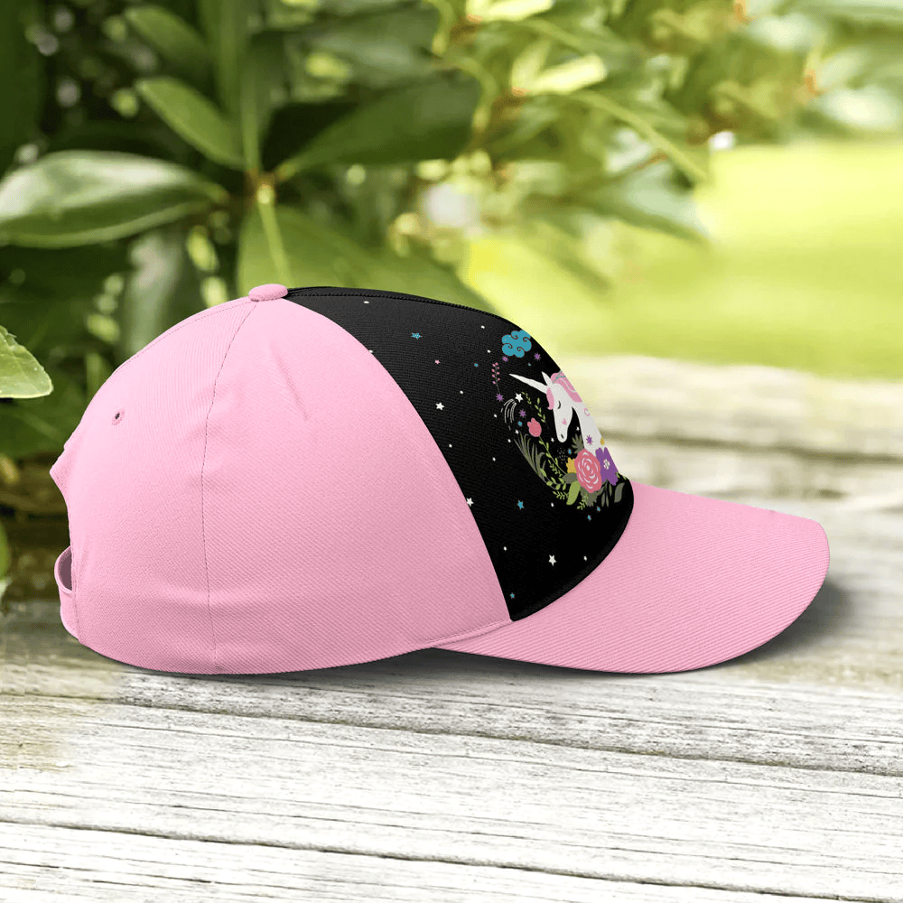 Adeenyc Floral Dreamy Unicorn Baseball Cap For Fantasy Creatures Lovers Trucker Hats Custom Hats Gifts For Men & Women