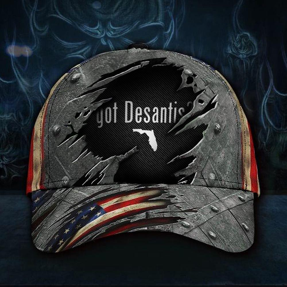 Adeenyc Florida State Got DeSantis Hat US Election 2024 Cap For Ron DeSantis Supporter Classic Cap Trucker Hats Custom Hats Gifts For Men & Women