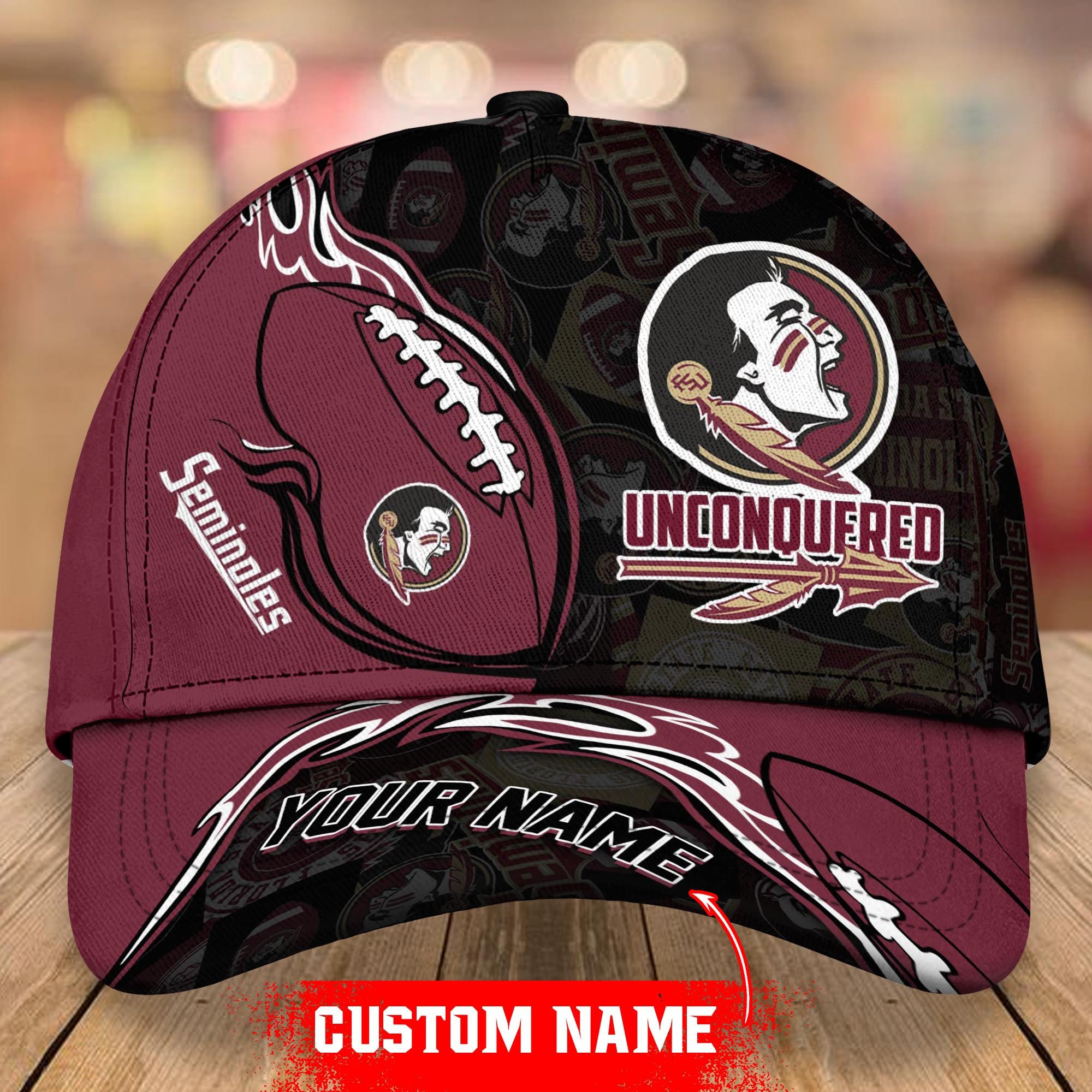 Adeenyc Florida State Seminoles NCAA Personalized Hats Baseball Caps Classic Caps for men, women