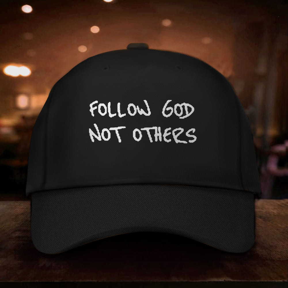 Adeenyc Follow God Not Others Hat Follow God Not Others Merch Basketball Fan Gift Ideas Trucker Hats Custom Hats Gifts For Men & Women