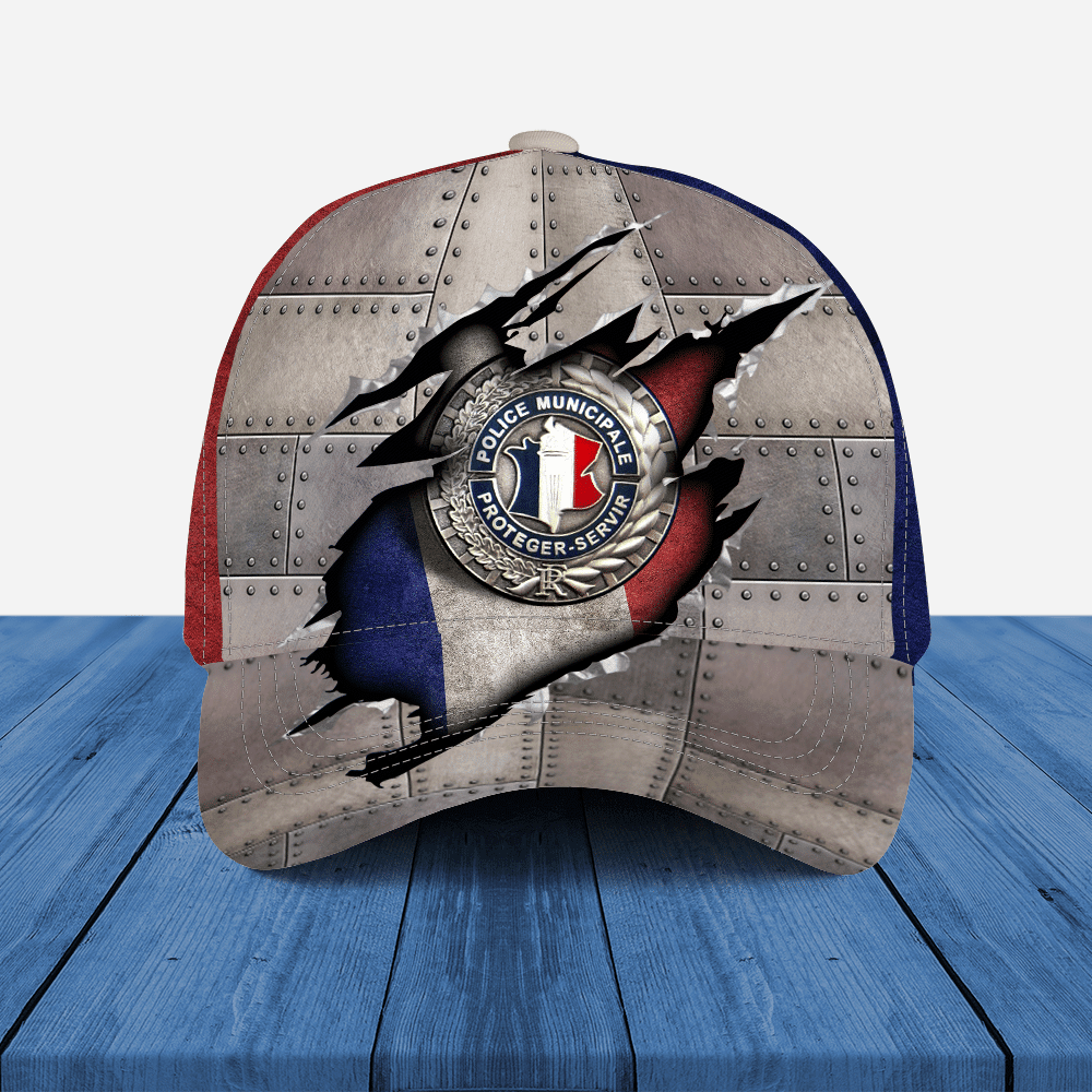 Adeenyc - France Police Logo And Flag Classic Cap Baseball Hat Trucker Hats Custom Hats Gifts For Men & Women