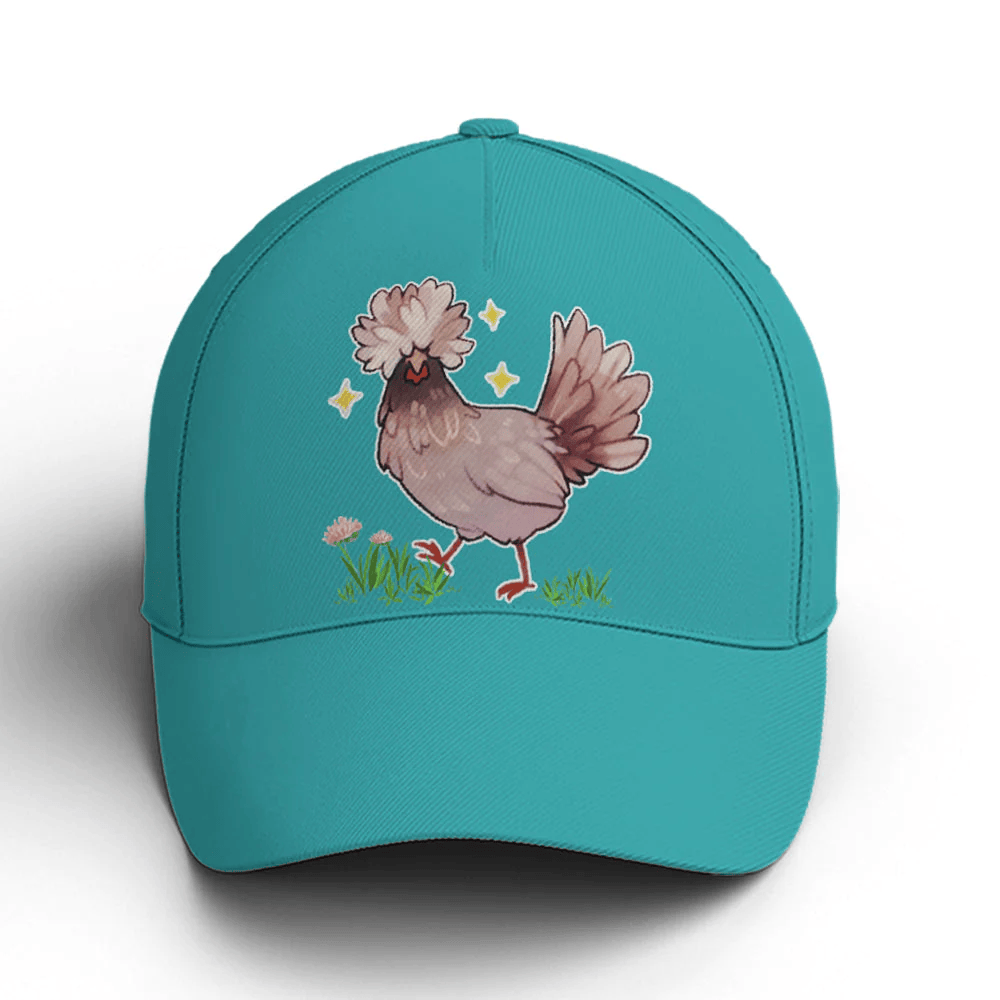 Adeenyc Funny Chicken Rooster Countryside Baseball Cap Trucker Hats Custom Hats Gifts For Men & Women