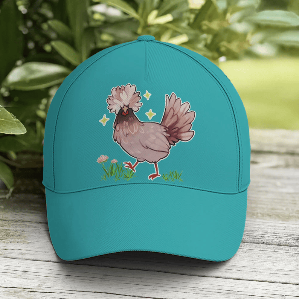 Adeenyc Funny Chicken Rooster Countryside Baseball Cap Trucker Hats Custom Hats Gifts For Men & Women