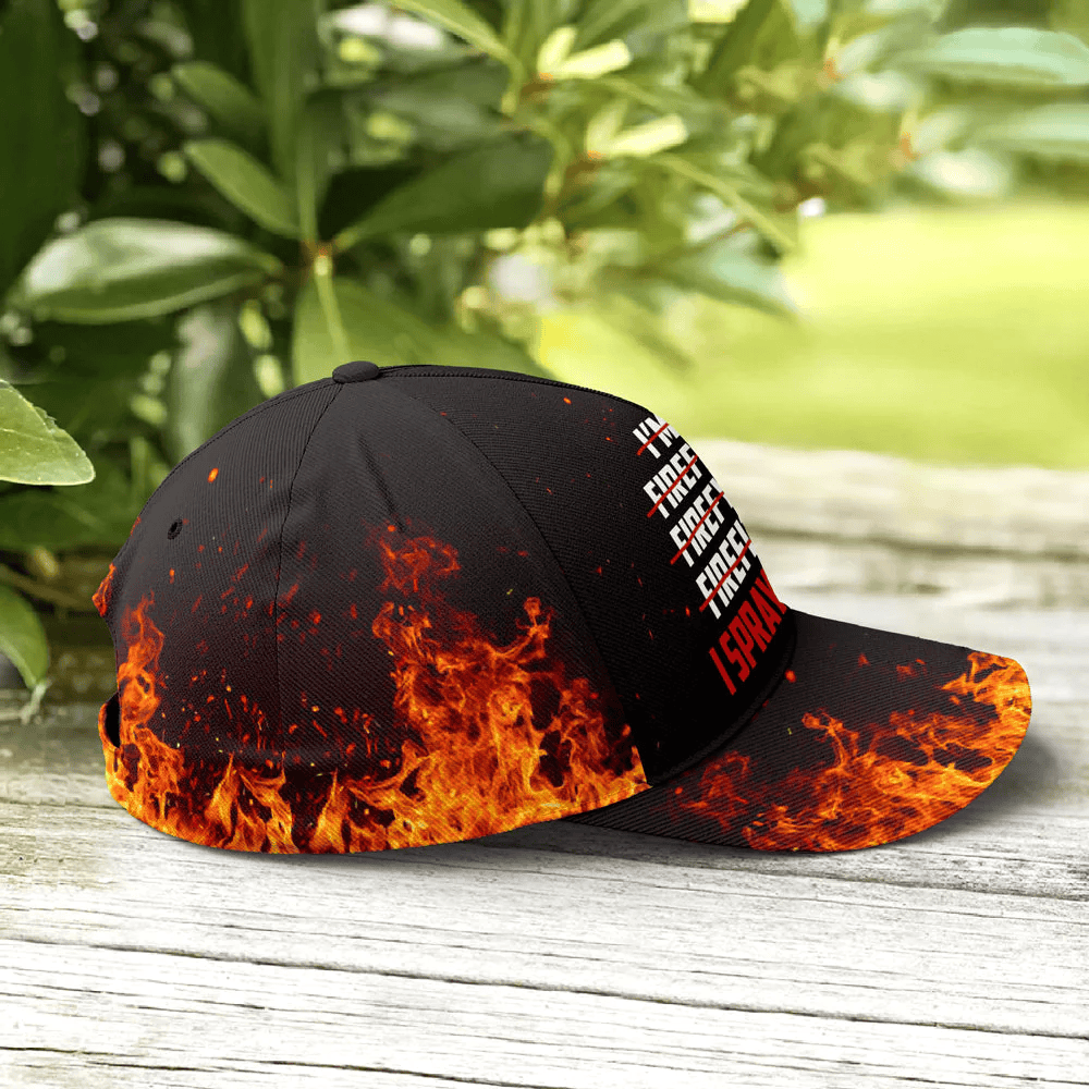 Adeenyc Funny Firefighter Spray Water Baseball Cap Trucker Hats Custom Hats Gifts For Men & Women