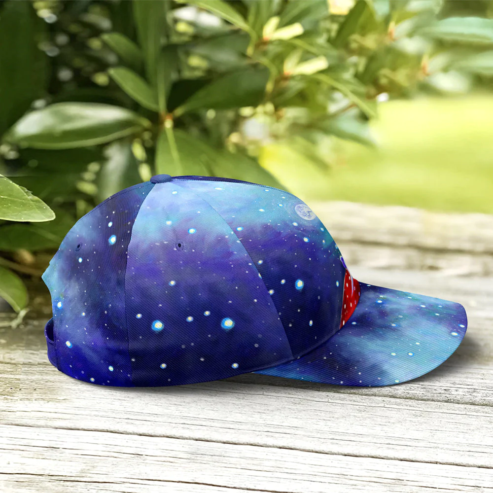 Adeenyc Galaxy Theme Watercolor Gnome Art Baseball Cap Trucker Hats Custom Hats Gifts For Men & Women