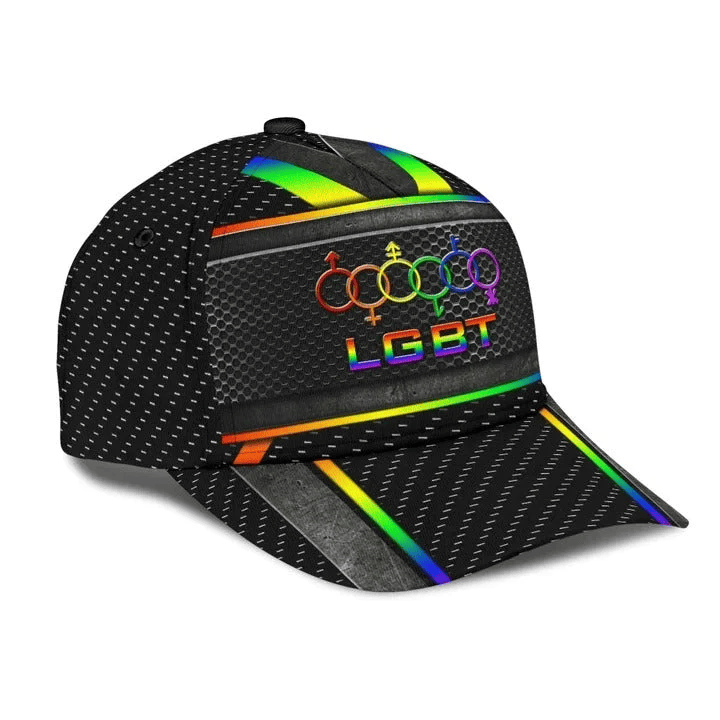 Adeenyc Gay Pride Cap Hat, Love Has No Gender LGBT 3D Printing Baseball Cap Hat, Couple Lesbian Gifts Trucker Hats Custom Hats Gifts For Men & Women