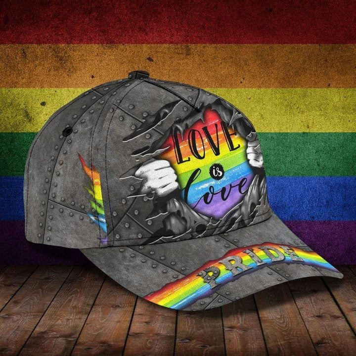 Adeenyc Gay Pride Cap Hat, Love Has No Gender LGBT 3D Printing Baseball Cap Hat, Couple Lesbian Gifts Trucker Hats Custom Hats Gifts For Men & Women