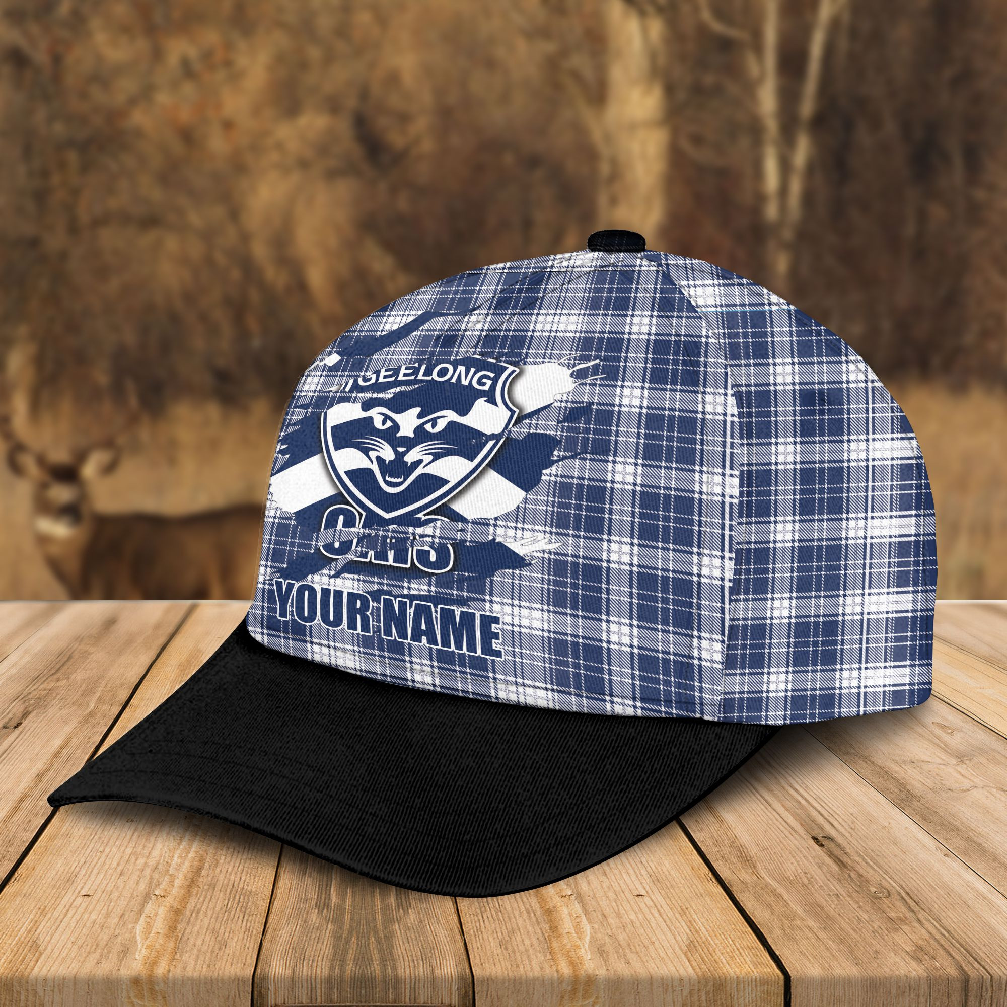 Adeenyc Geelong AFL Personalized Classic Cap Best Gift For Fans