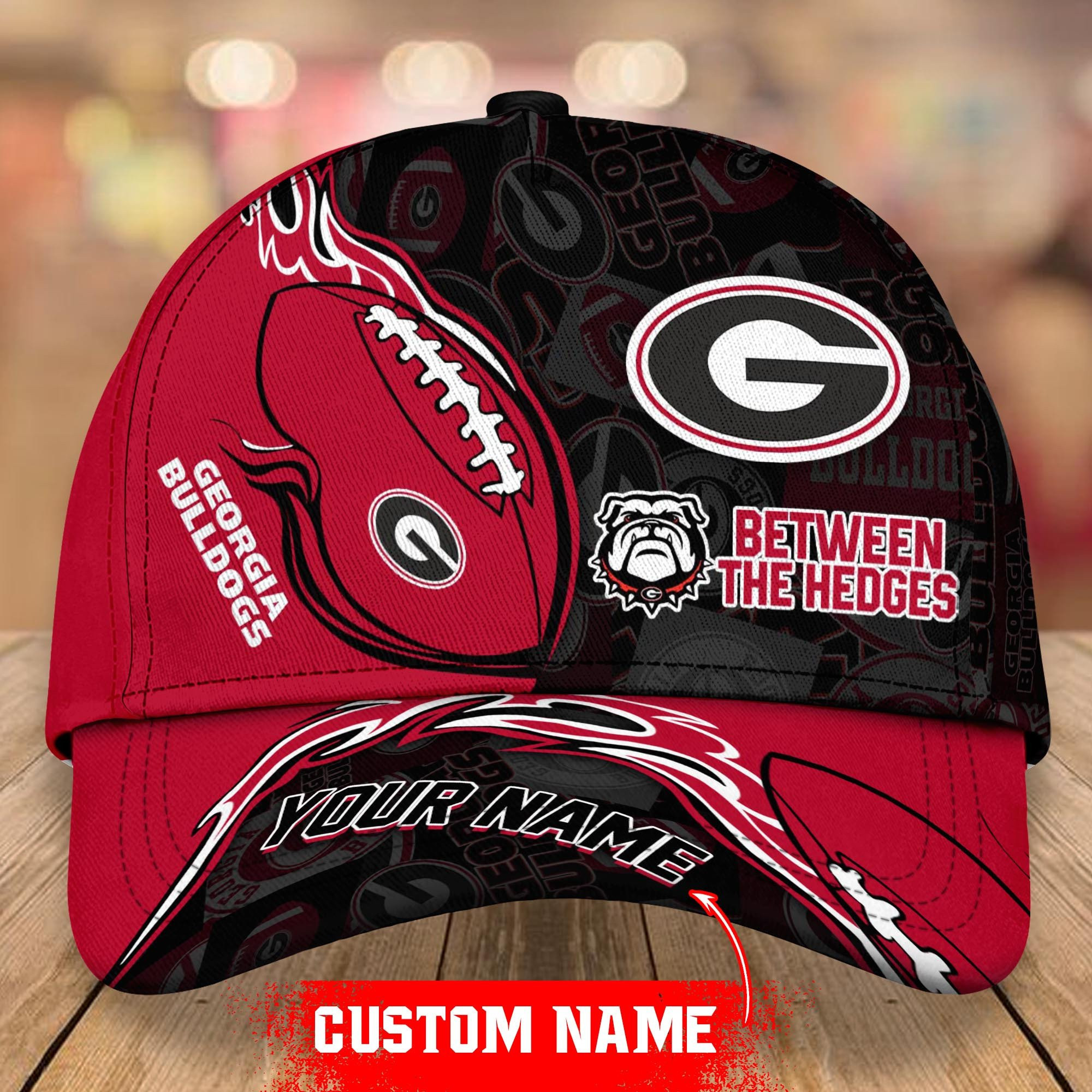 Adeenyc Georgia Bulldogs NCAA Personalized Hats Baseball Caps Classic Caps for men, women