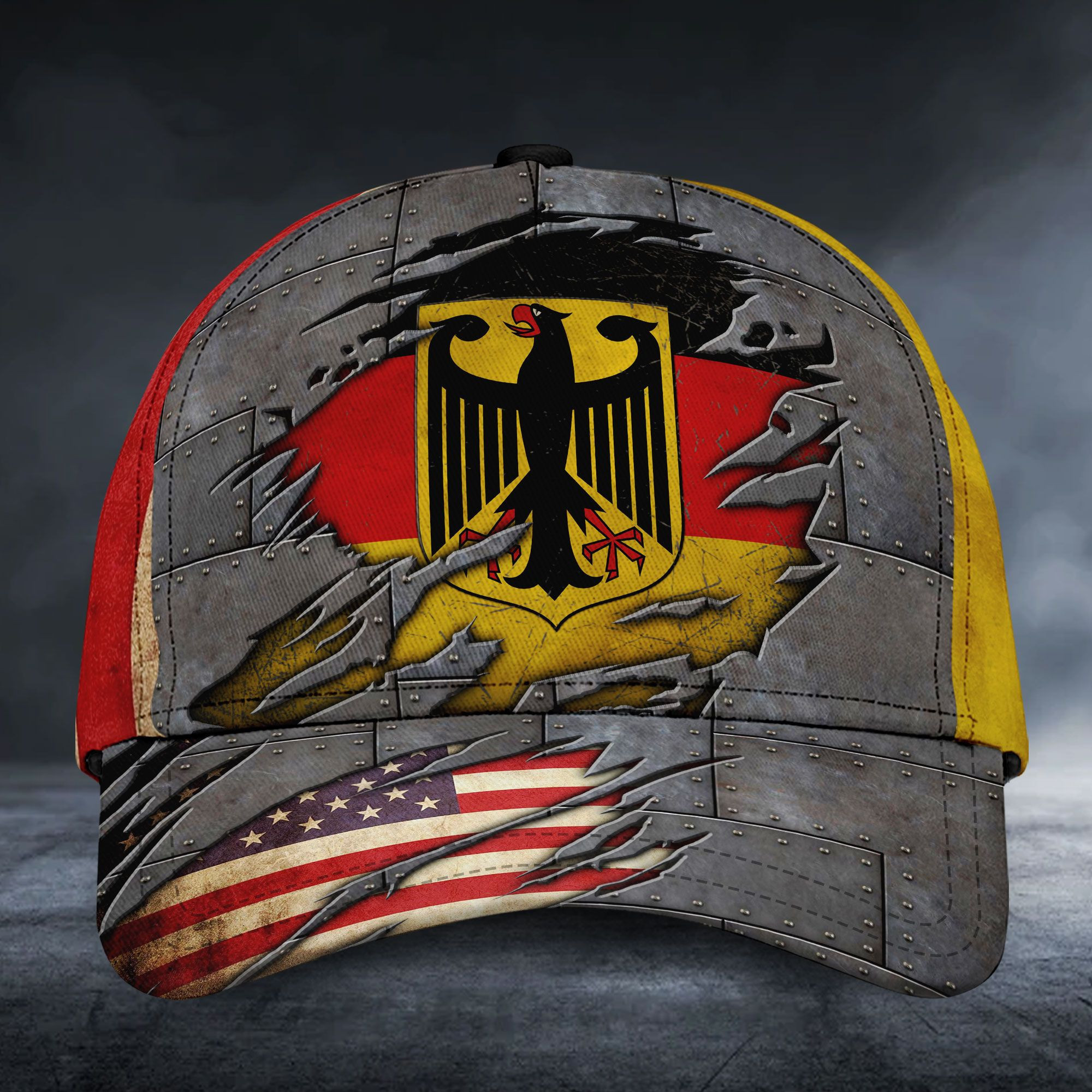 Adeenyc - Germany & American Flags Classic Cap Baseball Hat Trucker Hats Custom Hats Gifts For Men & Women