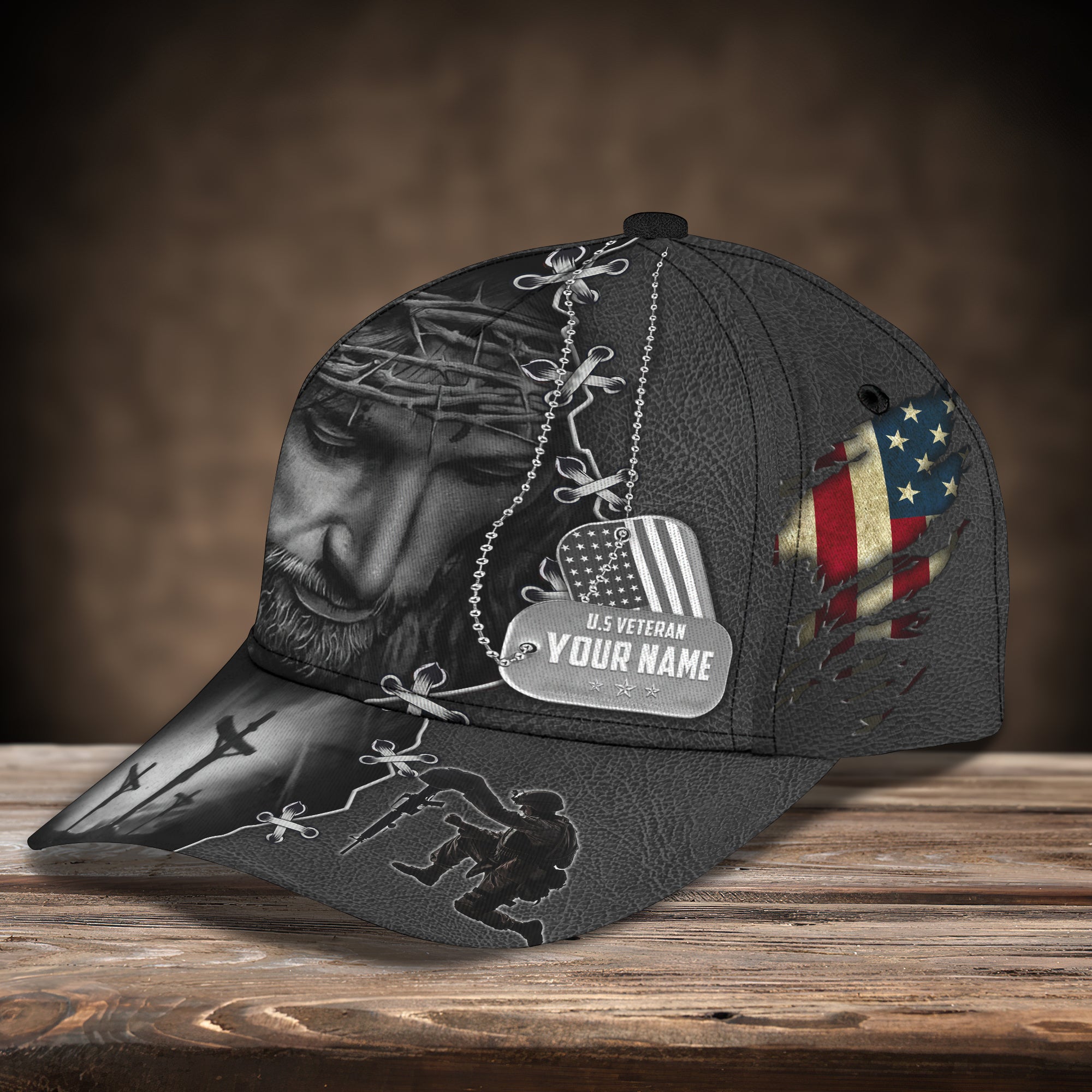 Adeenyc God Blessed Texas - Personalized Name Cap Classic Hat Trucker Hats Custom Hats Gifts For Men & Women