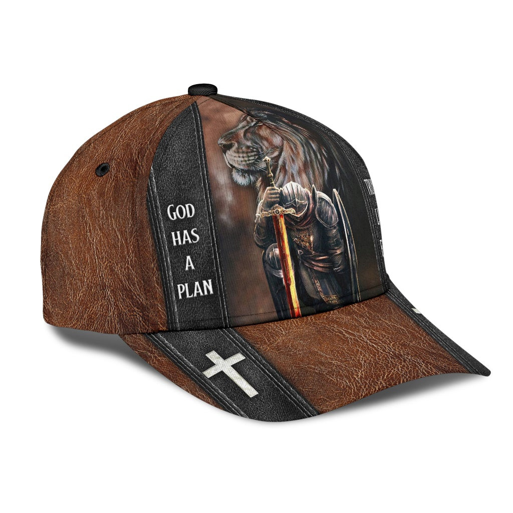 Adeenyc - God Has A Plan Warrior Of God Classic Cap Baseball Hat Trucker Hats Custom Hats Gifts For Men & Women