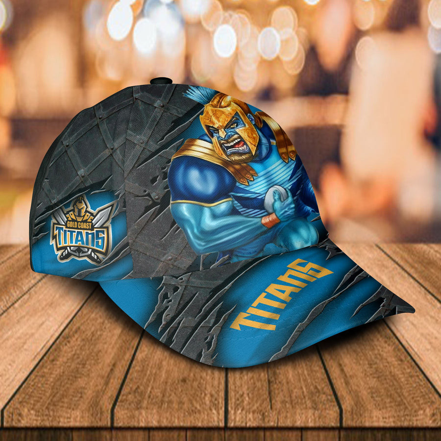 Adeenyc Gold Coast Titans NRL Classic Cap Personalized Gift For Fans