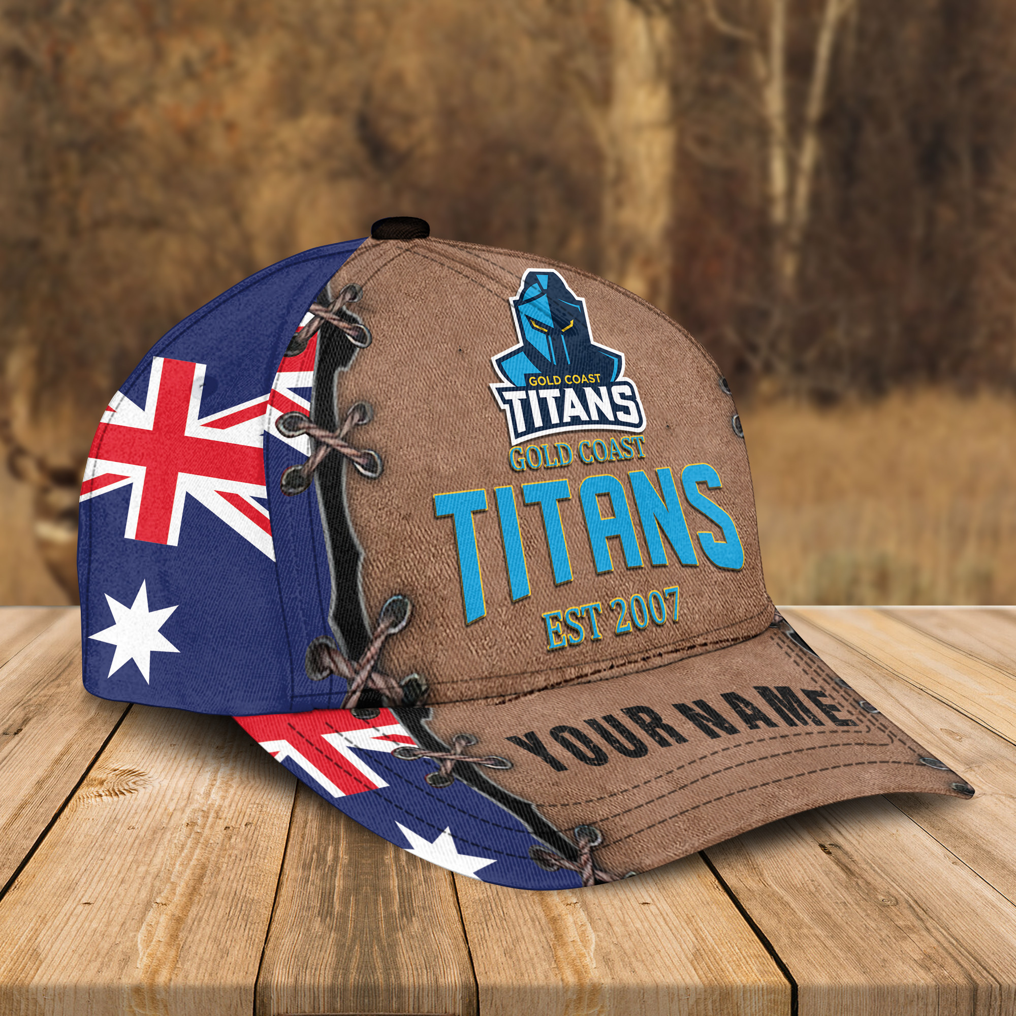 Adeenyc Gold Coast Titans NRL Personalized Classic Cap Best Gift For Fans