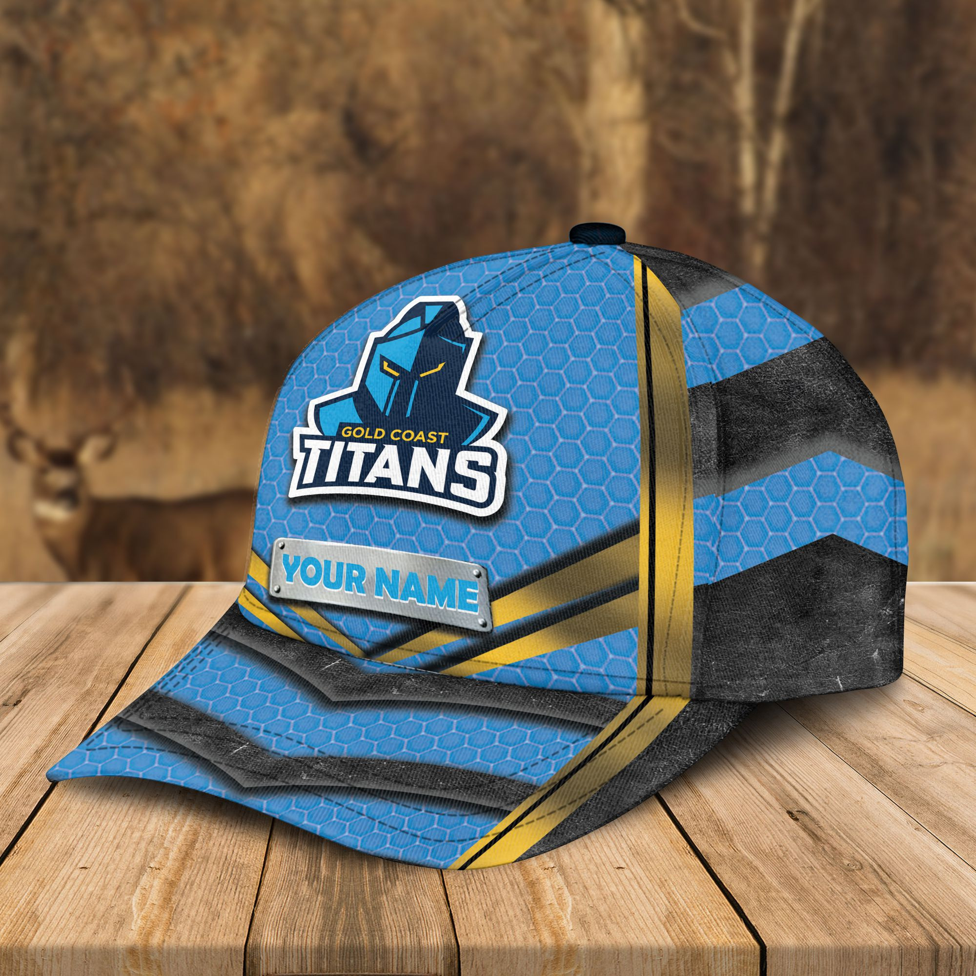 Adeenyc Gold Coast Titans NRL Personalized Classic Cap Best Gift For Fans