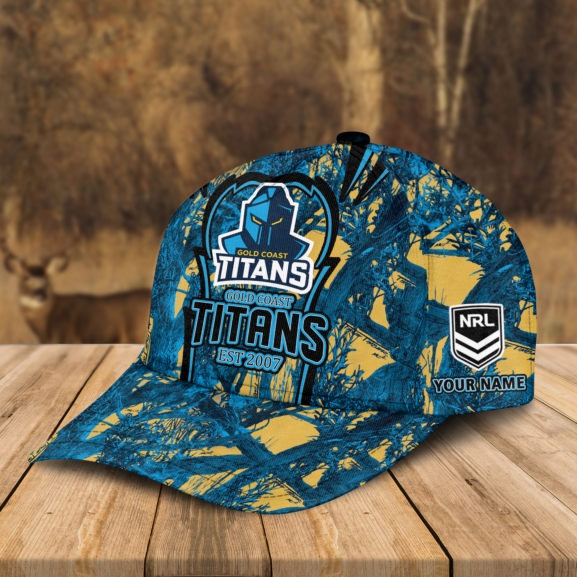 Adeenyc Gold Coast Titans NRL Personalized Classic Cap Best Gift For Fans