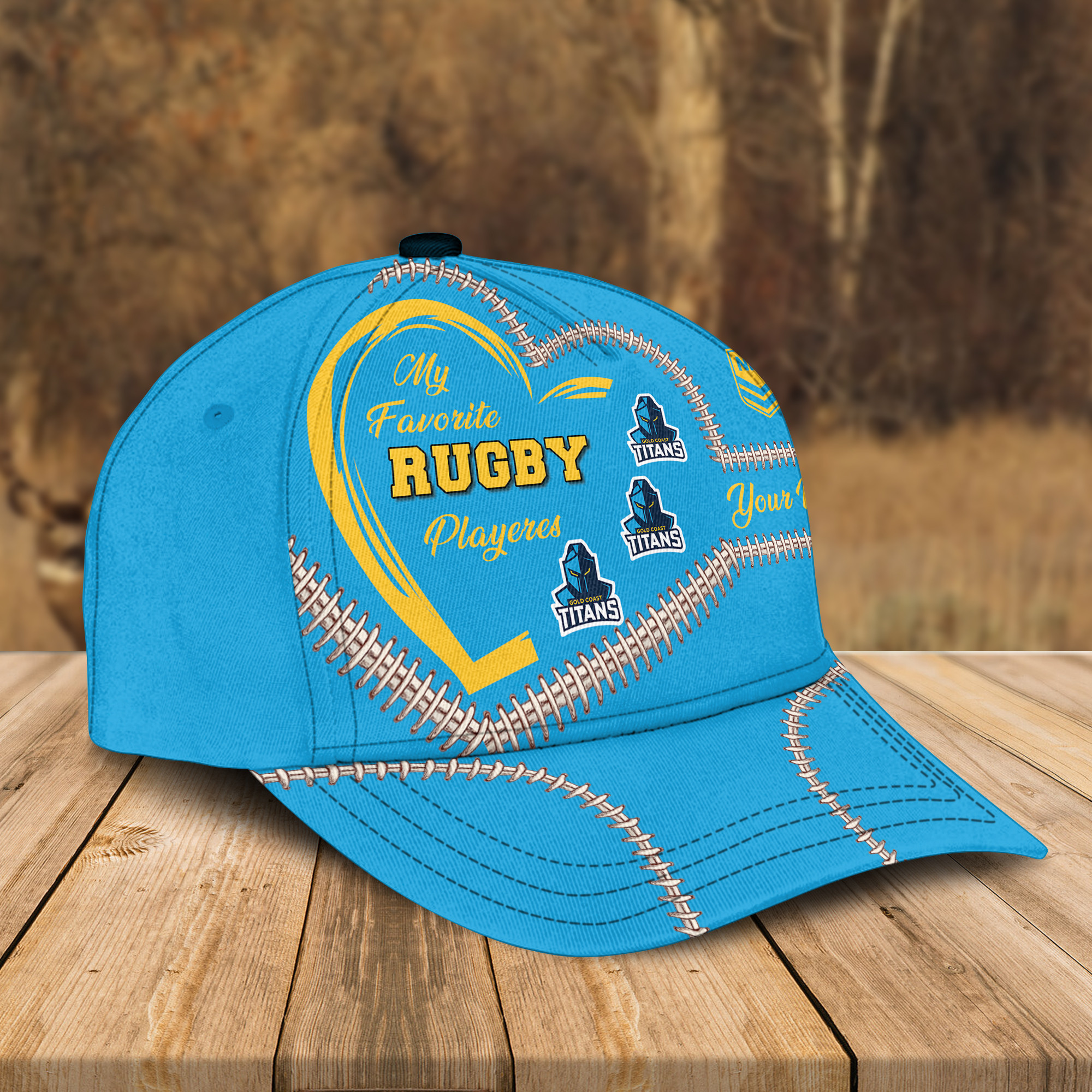 Adeenyc Gold Coast Titans NRL Personalized Classic Cap Best Gift For Fans