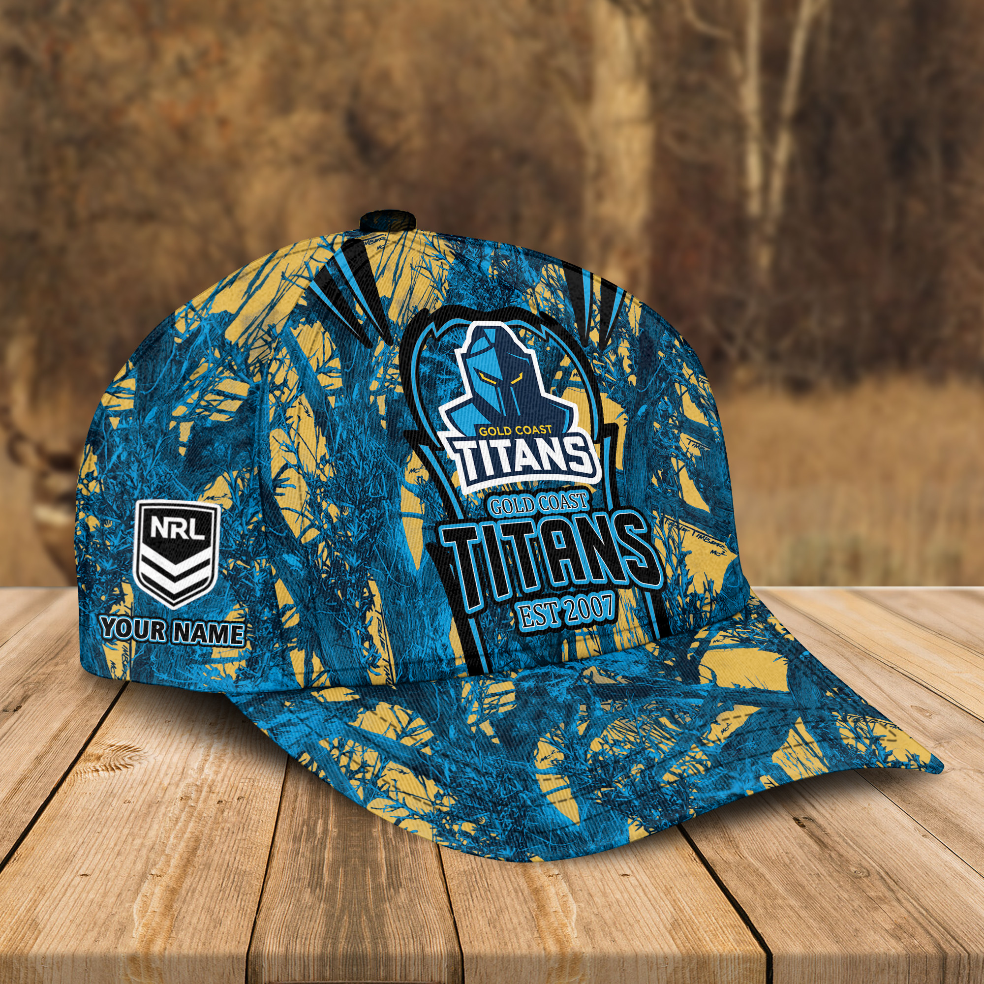 Adeenyc Gold Coast Titans NRL Personalized Classic Cap Best Gift For Fans