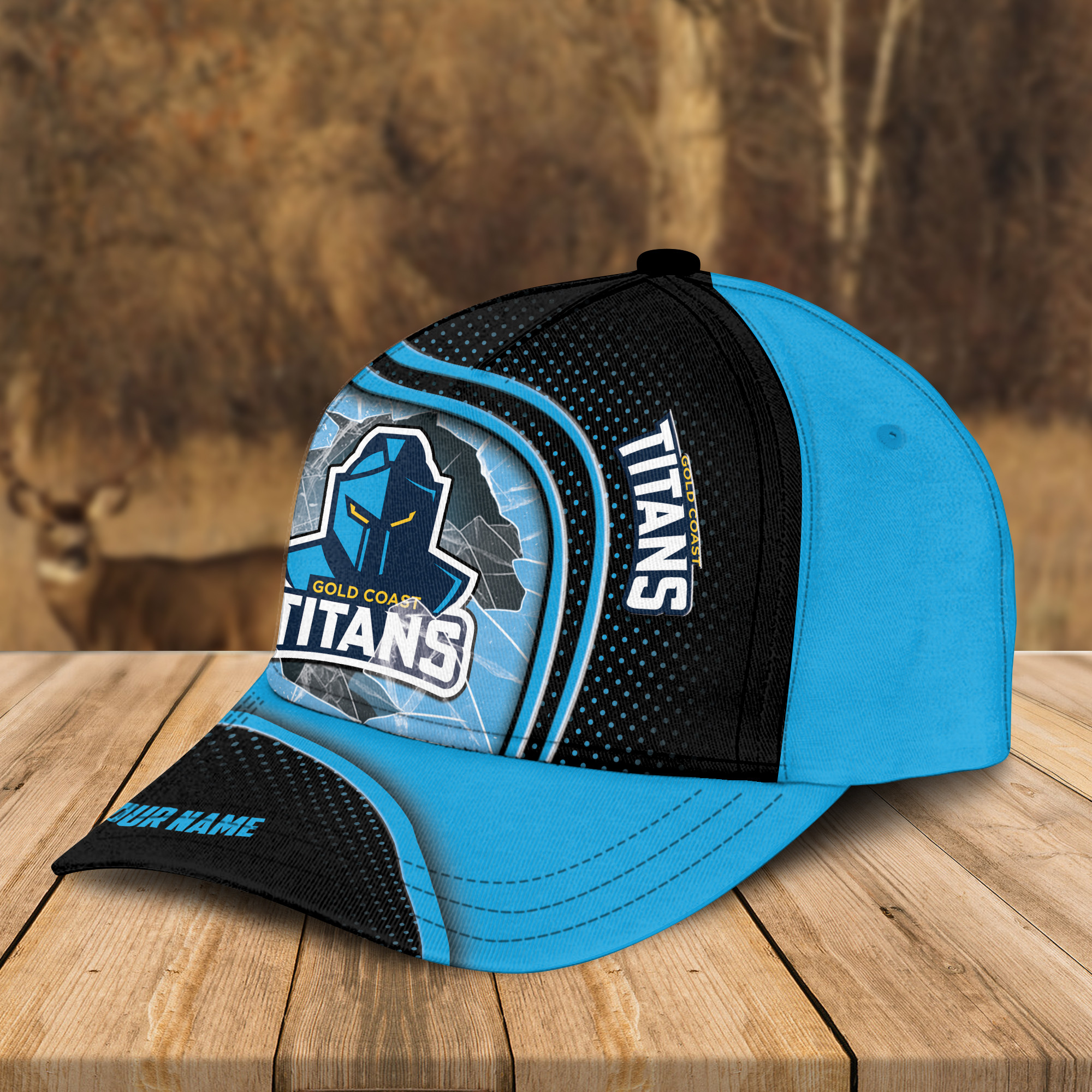 Adeenyc Gold Coast Titans NRL Personalized Classic Cap Best Gift For Fans