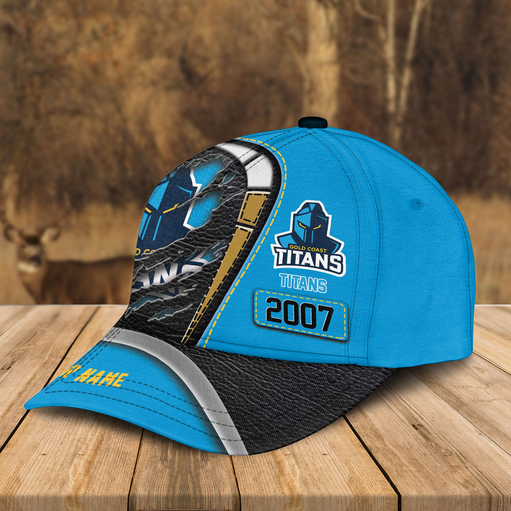 Adeenyc Gold Coast Titans NRL Personalized Classic Cap Best Gift For Fans