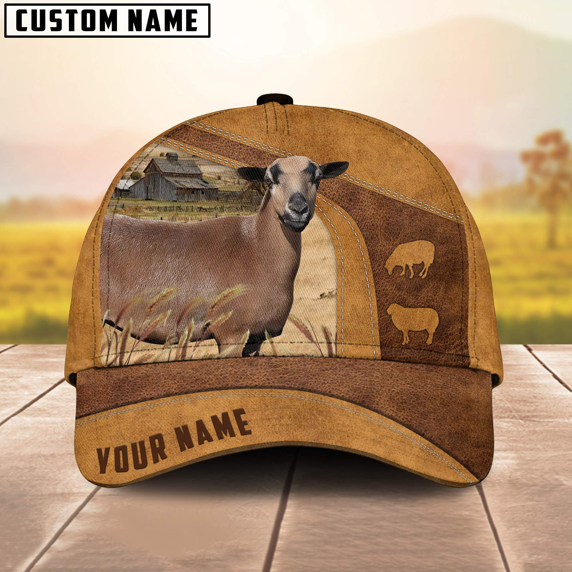 Adeenyc Hair Sheep Custom Name Cap, Cattle Hat, Farm Baseball Hat, Cap Hat For Farmer Farm Lover Trucker Hats Custom Hats Gifts For Men & Women