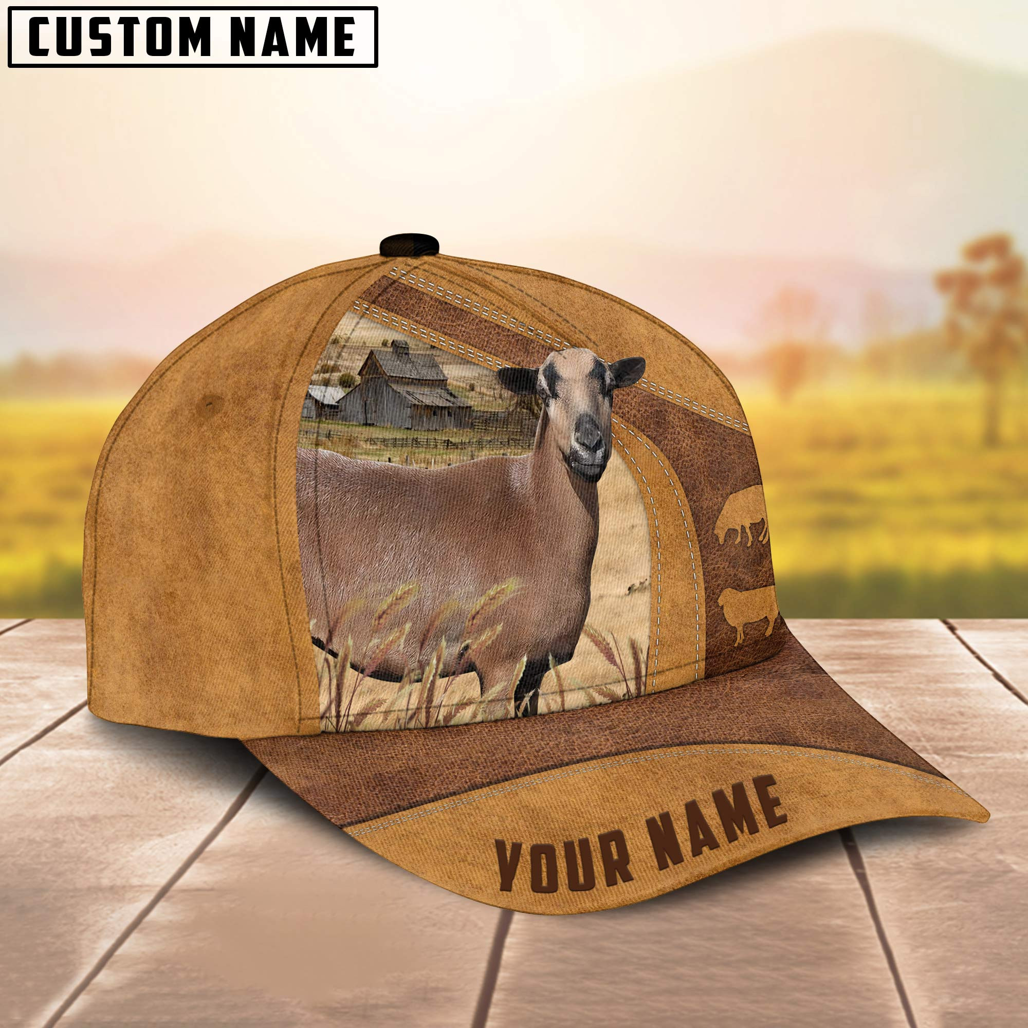 Adeenyc Hair Sheep Custom Name Cap, Cattle Hat, Farm Baseball Hat, Cap Hat For Farmer Farm Lover Trucker Hats Custom Hats Gifts For Men & Women