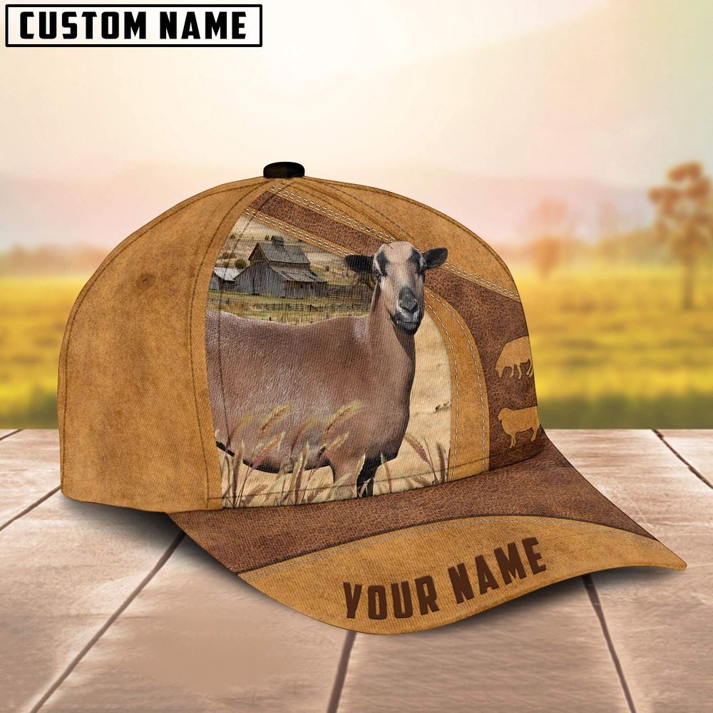 Adeenyc Hair Sheep Custom Name Cap, Farm Cap, Farmer Baseball Cap, Cow Cap, Cow Gift, Farm Animal Hat Trucker Hats Custom Hats Gifts For Men & Women