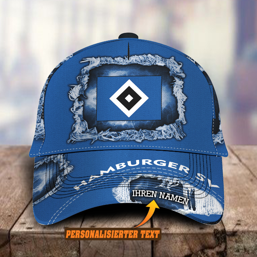Adeenyc Hamburger Sv 3D Classic Cap Germany Custom Baseball Cap Hat Trucker Hats Custom Hats Gifts For Men & Women