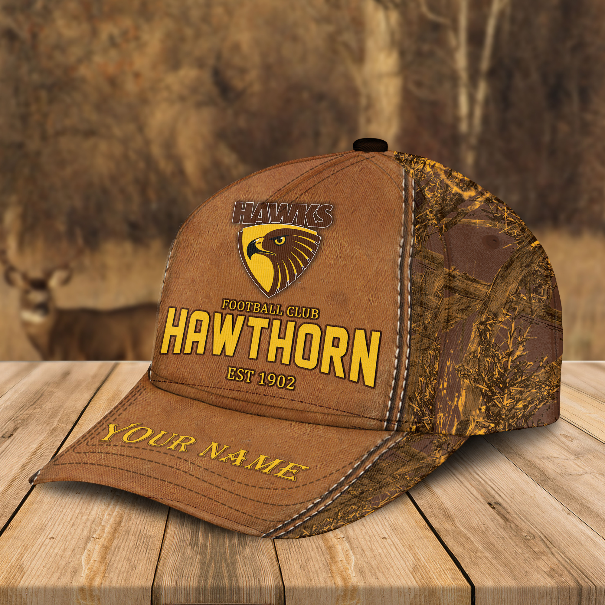 Adeenyc Hawthorn Football AFL Personalized Classic Cap Best Gift For Fans