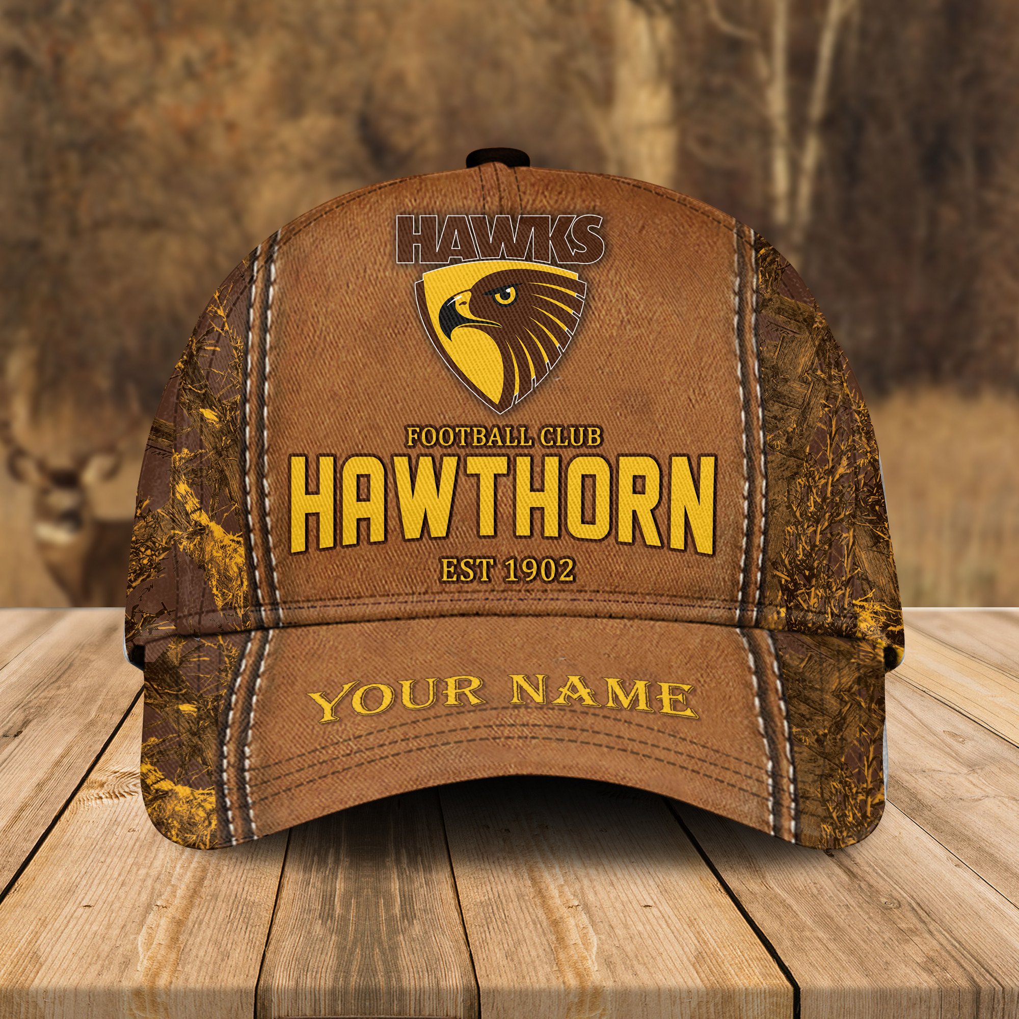 Adeenyc Hawthorn Football AFL Personalized Classic Cap Best Gift For Fans