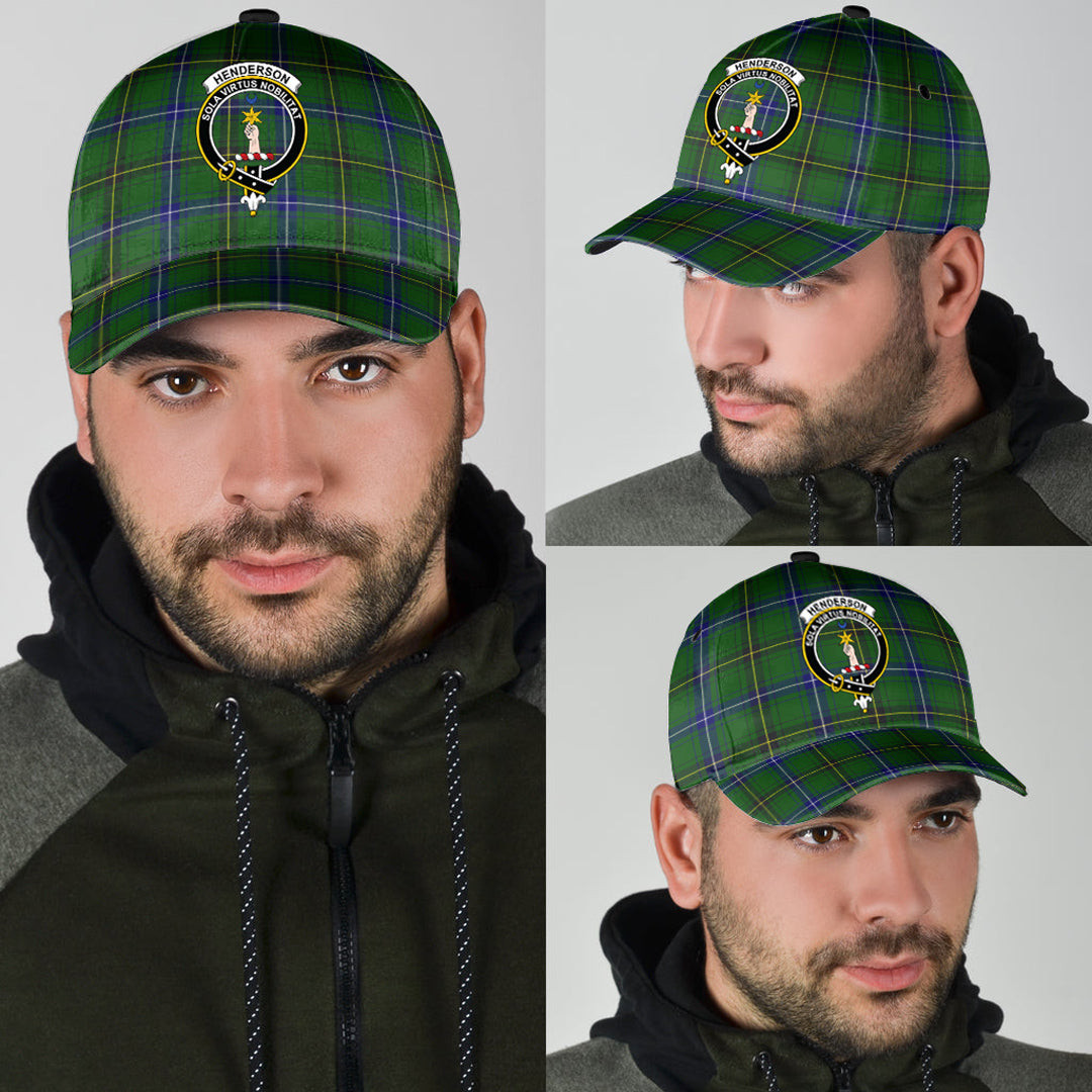 Adeenyc - Henderson Modern Clan Tartan Crest Tartan Classic Cap Baseball Hat Trucker Hats Custom Hats Gifts For Men & Women