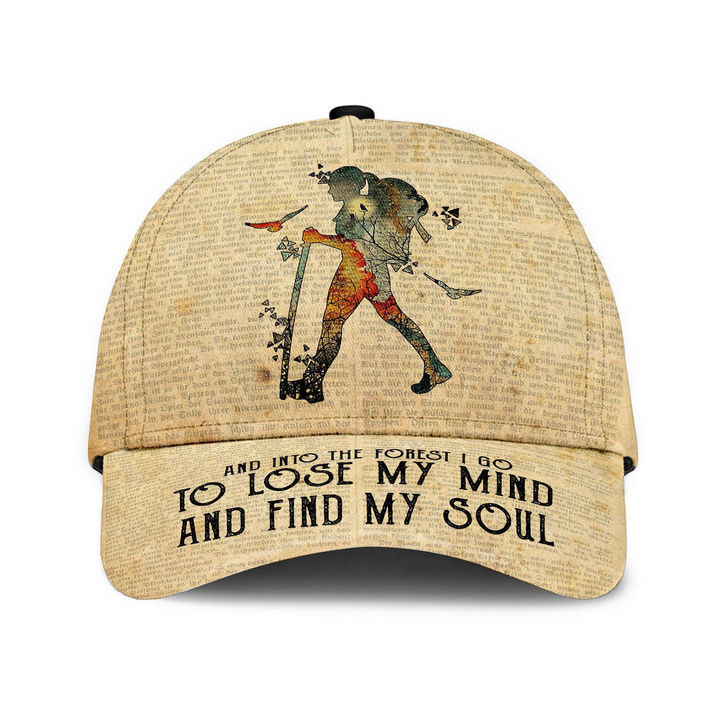 Adeenyc - Hiking Find My Soul - Classic Cap Baseball Hat Trucker Hats Custom Hats Gifts For Men & Women